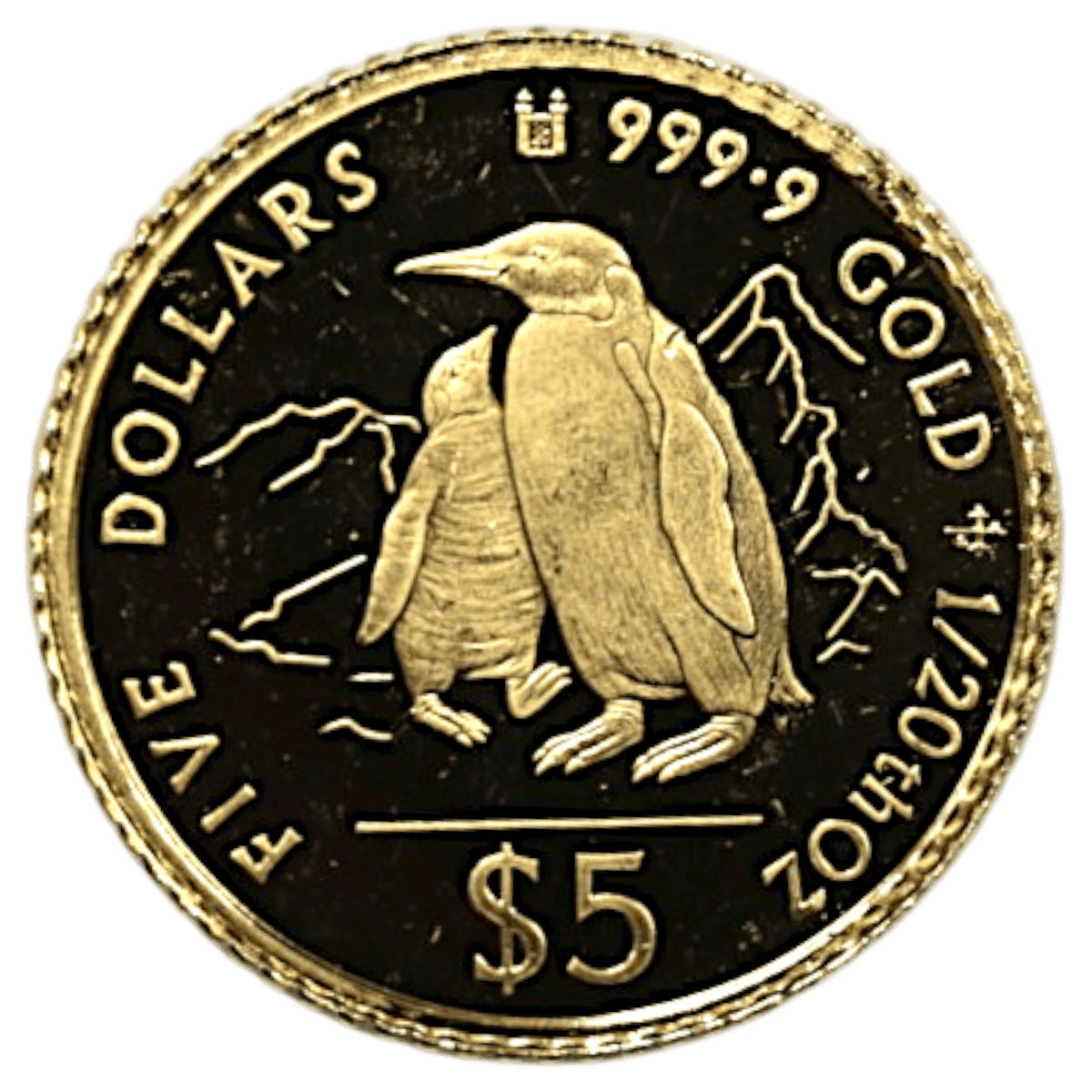 クック島 5ドル金貨 1994年 ペンギン エリザベス2世 - NJ BUYER'S MARKETPLACE