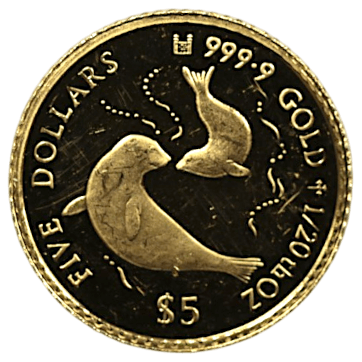 クック島 5ドル金貨 1997年 アシカ エリザベス2世 - NJ BUYER'S MARKETPLACE