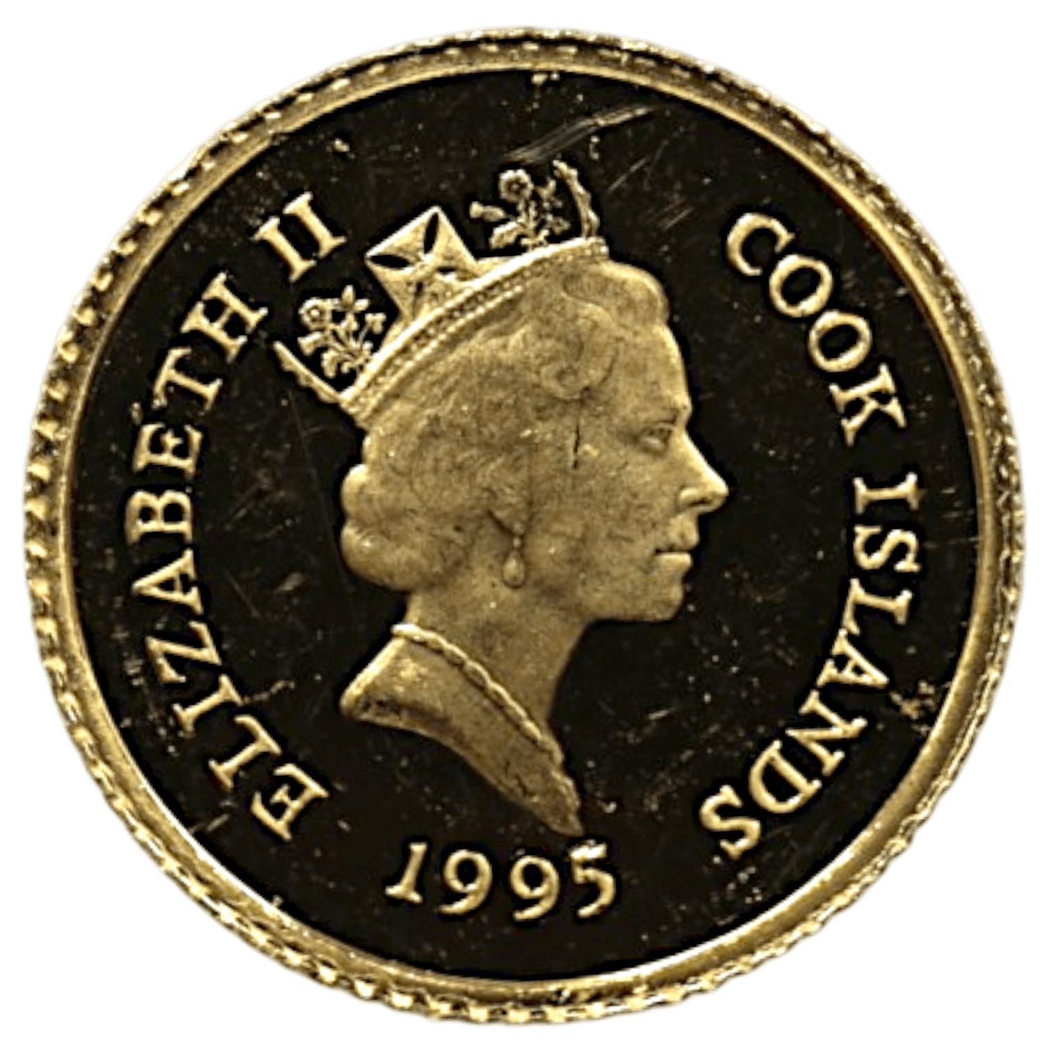 クック島 5ドル金貨 1995年 イルカ エリザベス2世 - NJ BUYER'S MARKETPLACE