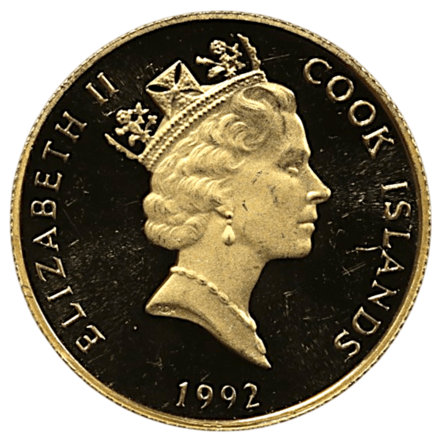 クック島 10ドル金貨 1992年 犬 エリザベス2世 - NJ BUYER'S MARKETPLACE