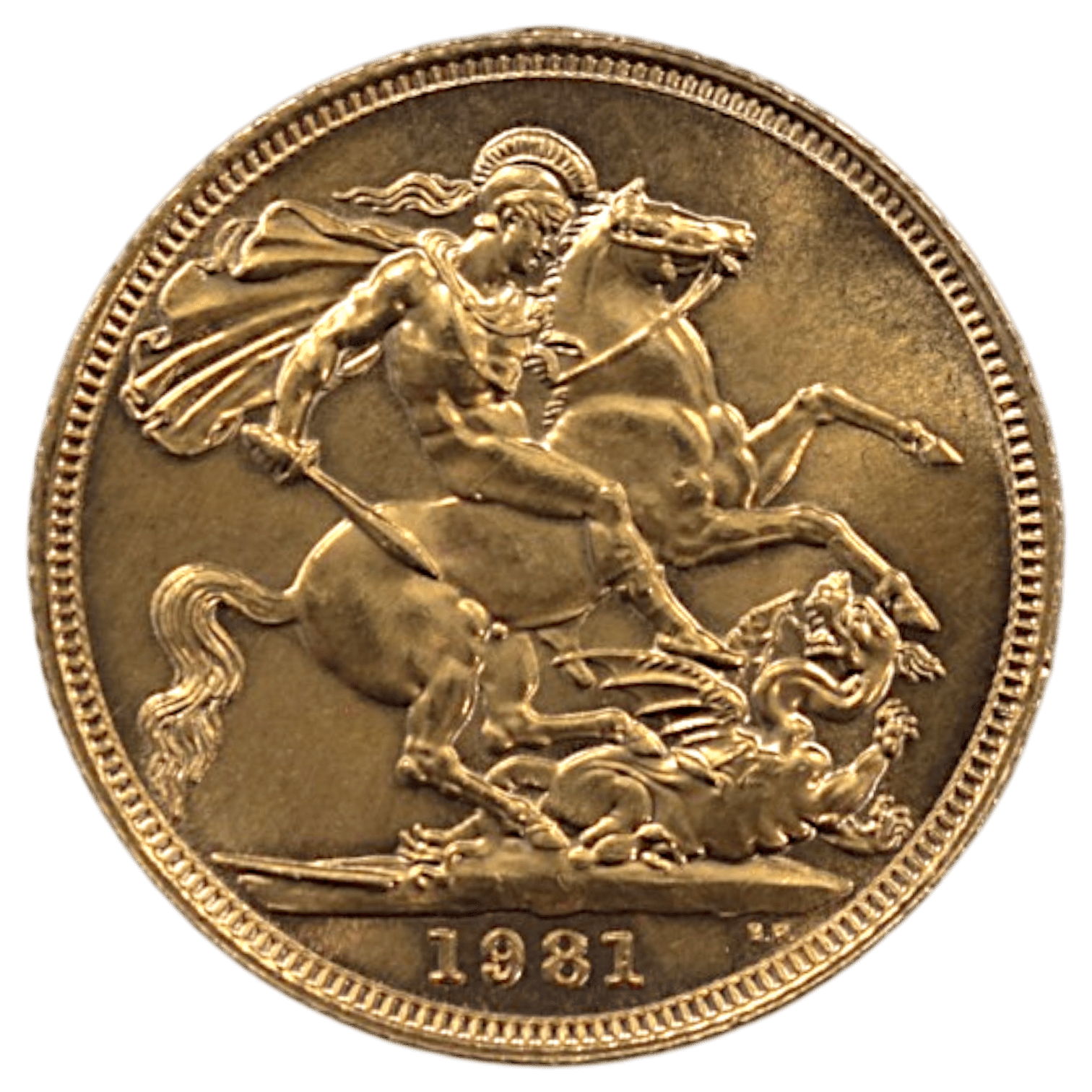 イギリス ソブリン金貨 1981年 ロンドン鋳 エリザベス2世 第2肖像 - NJ BUYER'S MARKETPLACE