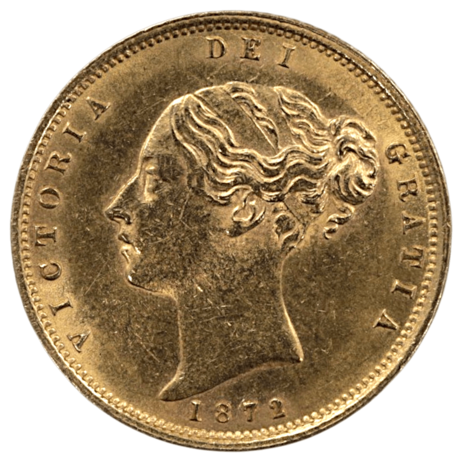 イギリス ソヴリン金貨 1872年 ロンドン鋳 ヴィクトリア女王 ヤングヘッド - NJ BUYER'S MARKETPLACE