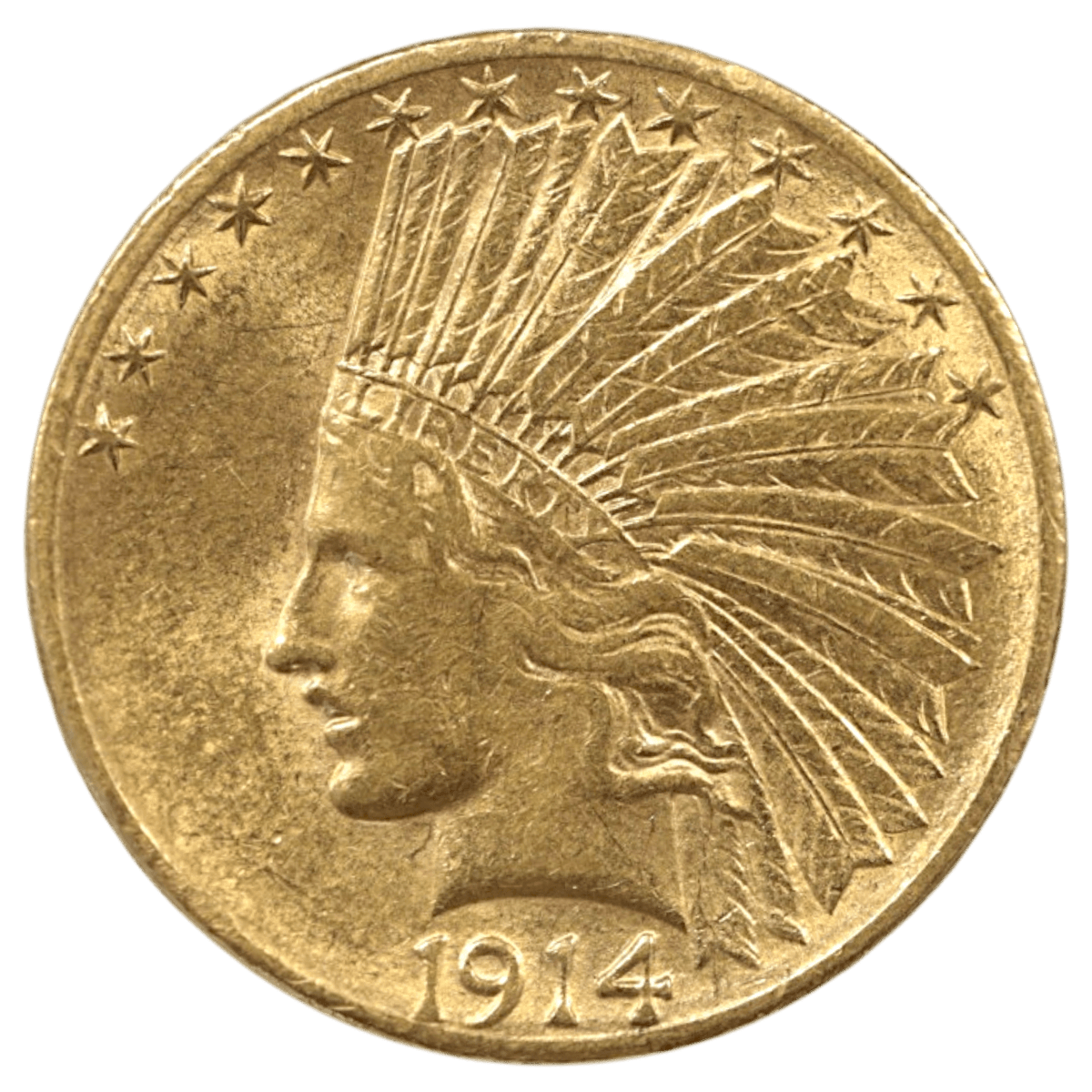 アメリカ 10ドル金貨 1914年 サンフランシスコ鋳 インディアン - NJ BUYER'S MARKETPLACE