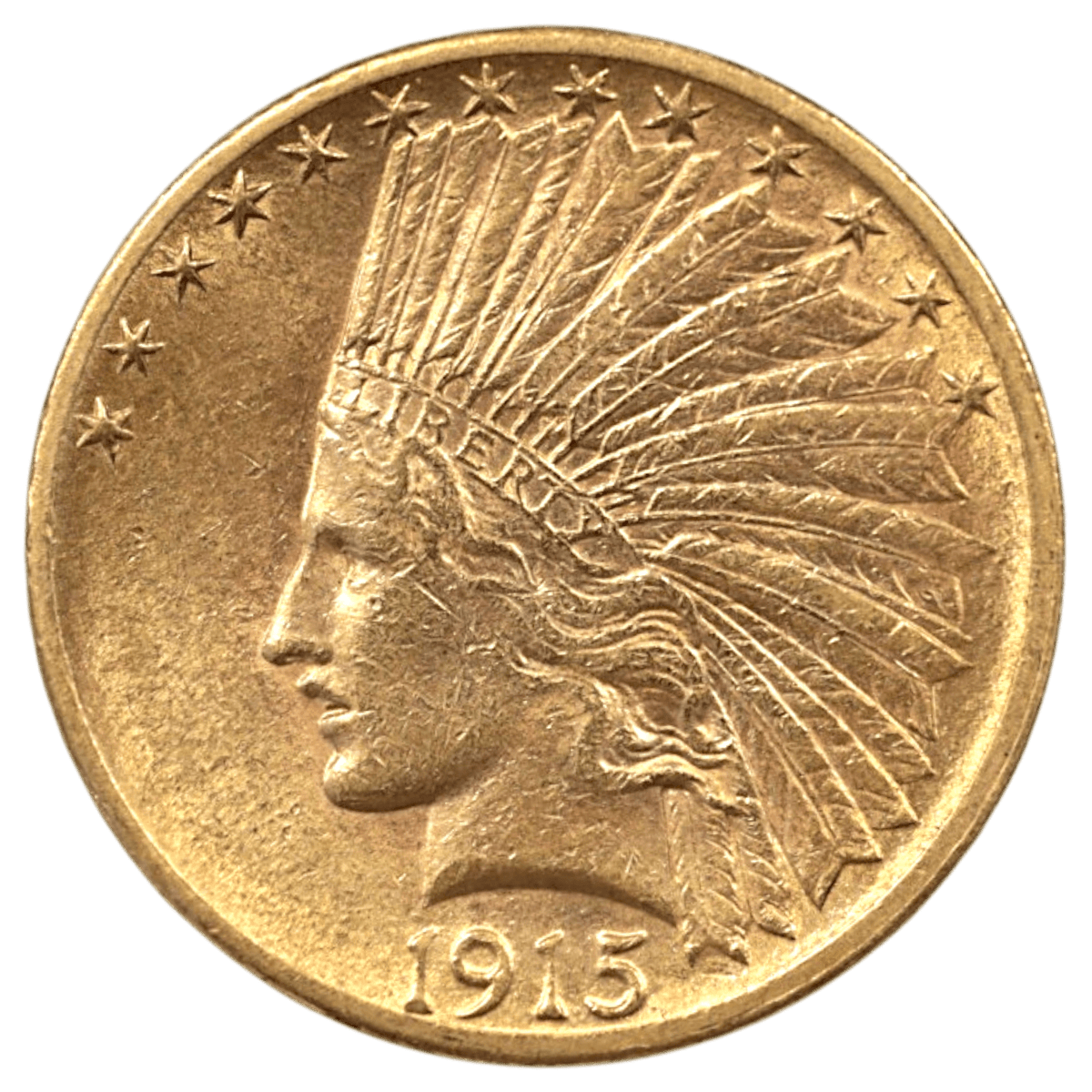 アメリカ 10ドル金貨 1915年 フィラデルフィア鋳 インディアン - NJ BUYER'S MARKETPLACE