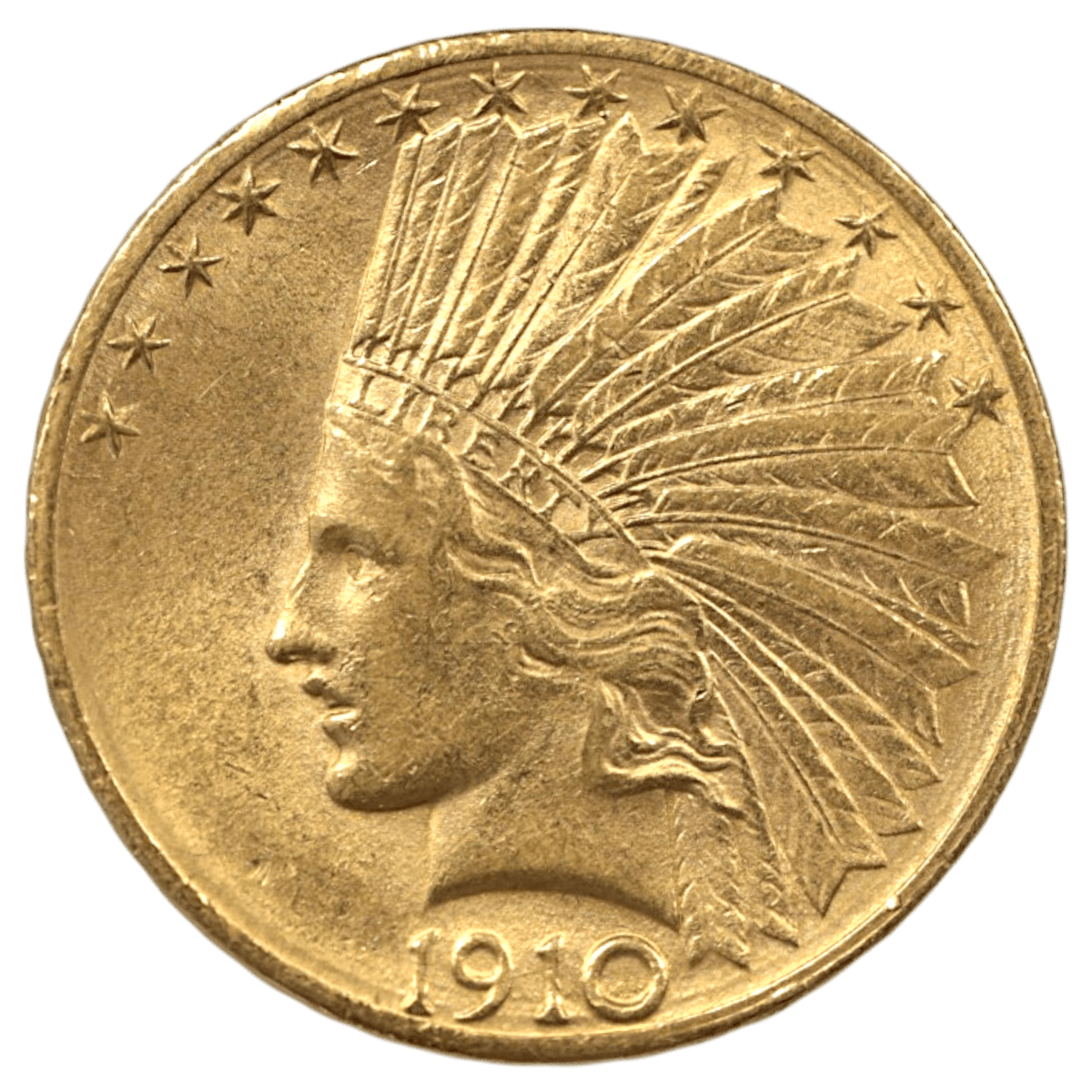 アメリカ 10ドル金貨 1910年 デンバー鋳 インディアン - NJ BUYER'S MARKETPLACE