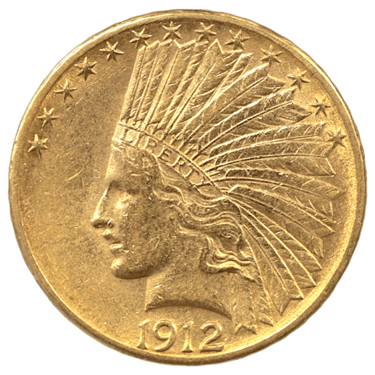 アメリカ 10ドル金貨 1912年 サンフランシスコ鋳 インディアン - NJ BUYER'S MARKETPLACE