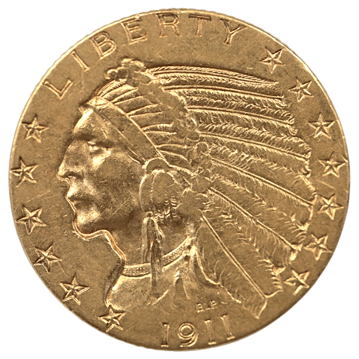 アメリカ 5ドル金貨 1911年 フィラデルフィア鋳 インディアン - NJ BUYER'S MARKETPLACE