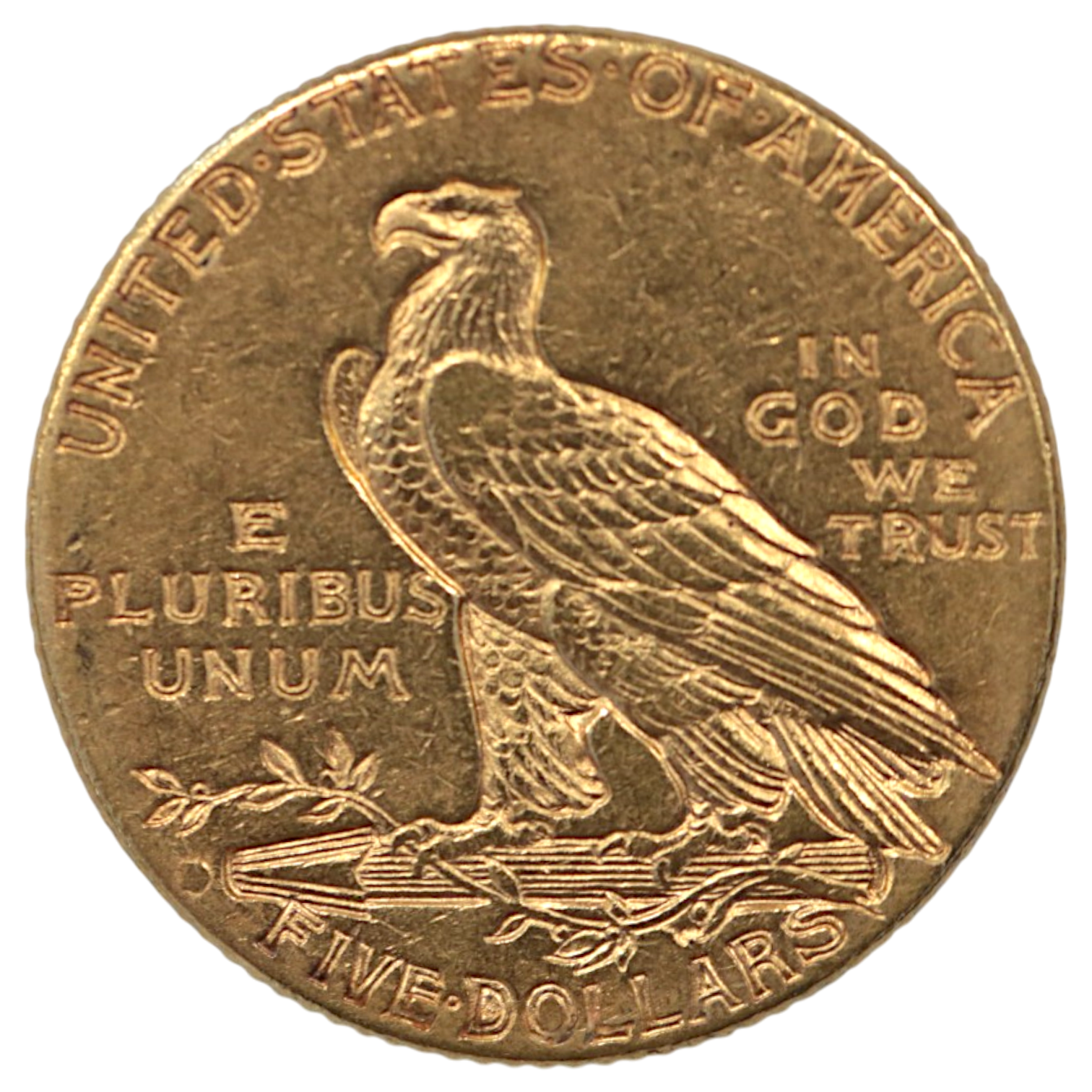 アメリカ 5ドル金貨 1910年 デンバー鋳 インディアン