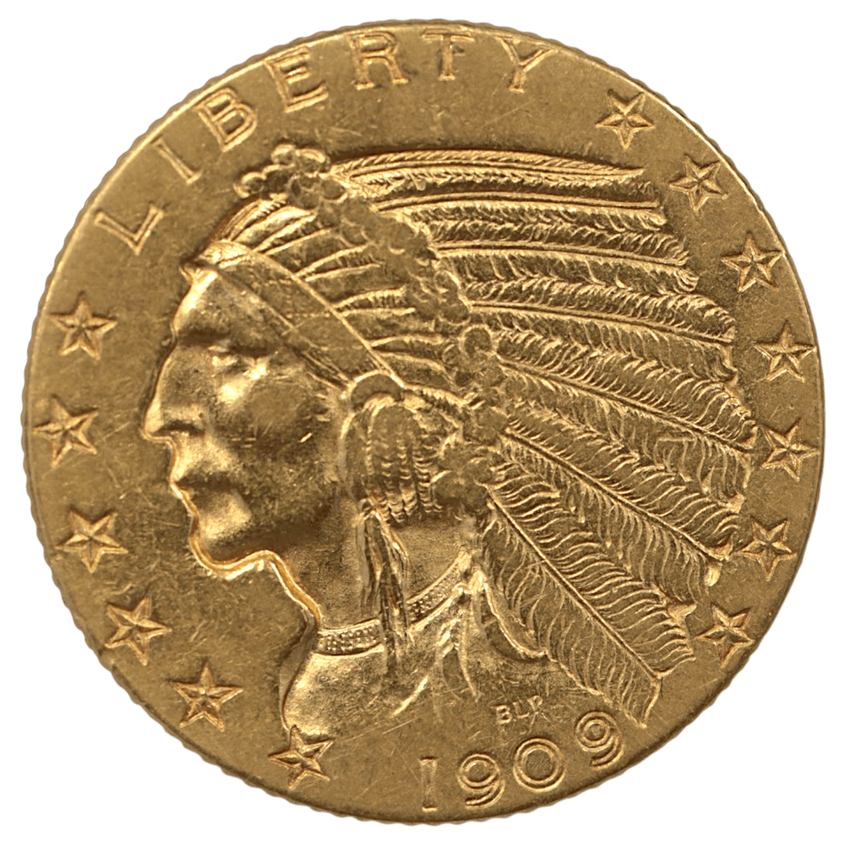 アメリカ 5ドル金貨 1909年 フィラデルフィア鋳 インディアン - NJ BUYER'S MARKETPLACE