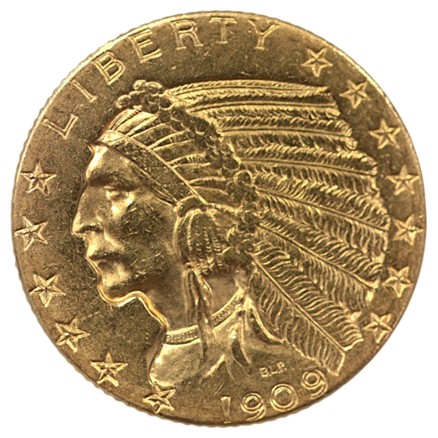アメリカ 5ドル金貨 1909年 フィラデルフィア鋳 インディアン