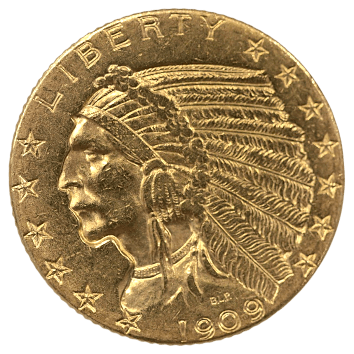 アメリカ 5ドル金貨 1909年 フィラデルフィア鋳 インディアン - NJ BUYER'S MARKETPLACE