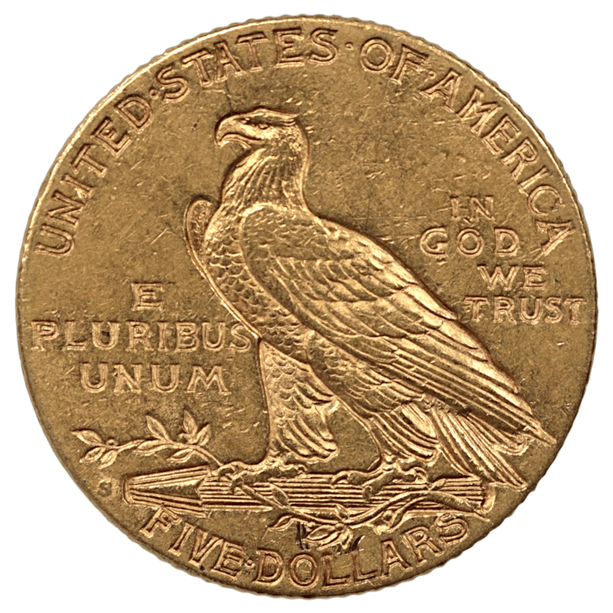 アメリカ 5ドル金貨 1909年 サンフランシスコ鋳 インディアン - NJ BUYER'S MARKETPLACE