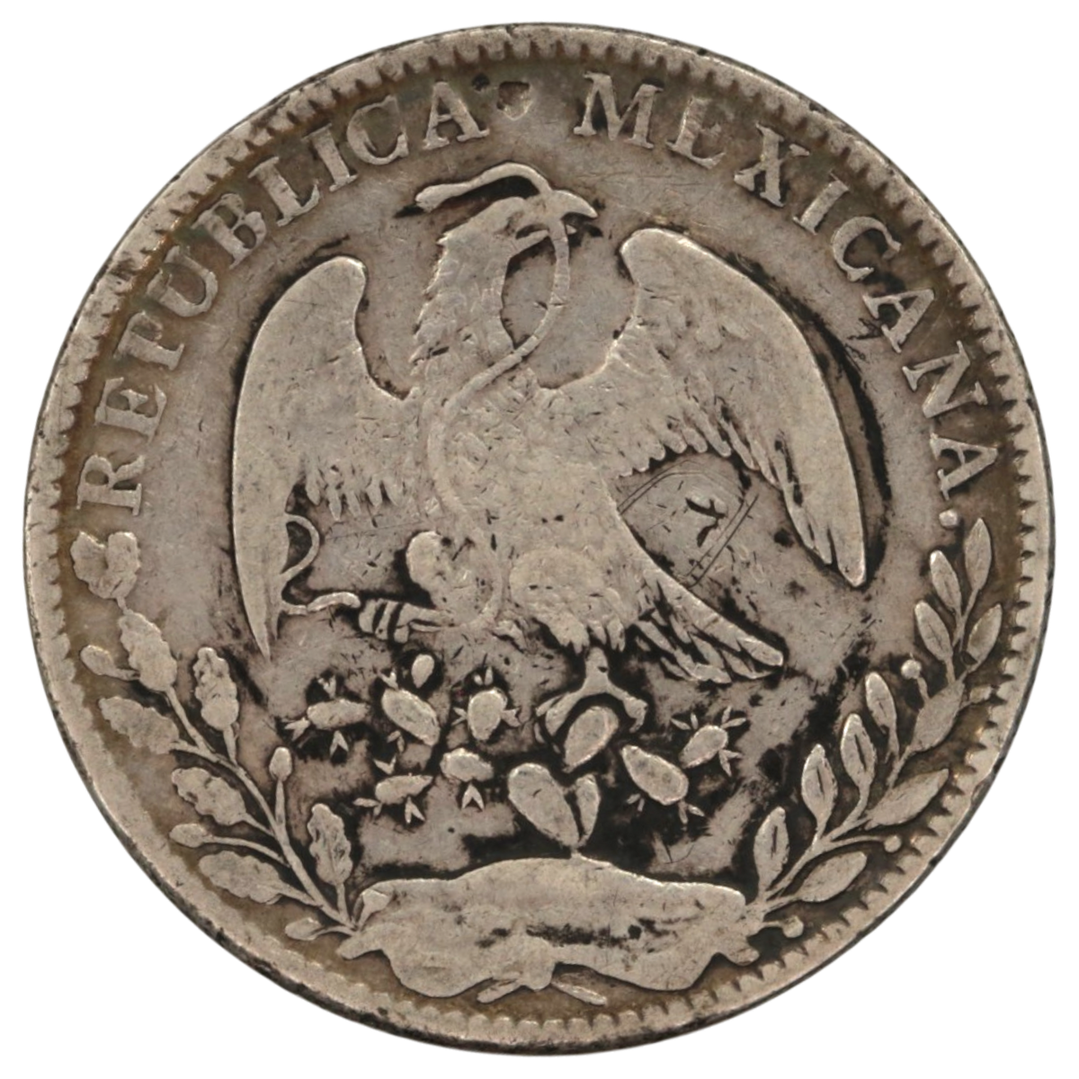 メキシコ 8レアル銀貨 1897年 リバティキャップ イーグル