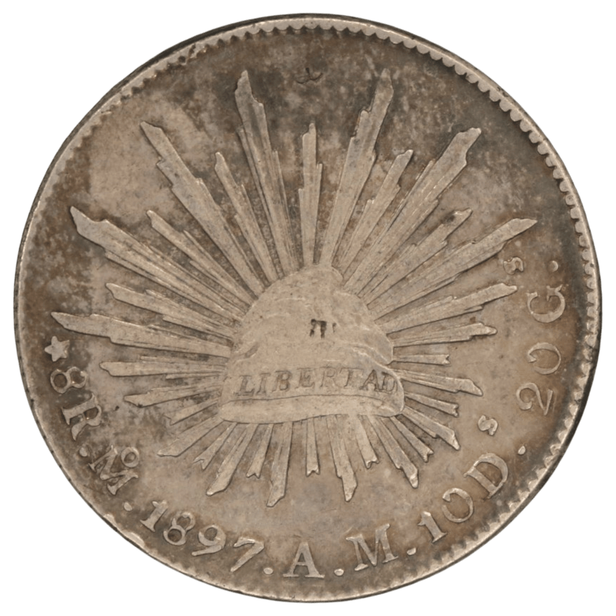 メキシコ 8レアル銀貨 1881年 リバティキャップ イーグル - NJ BUYER'S MARKETPLACE