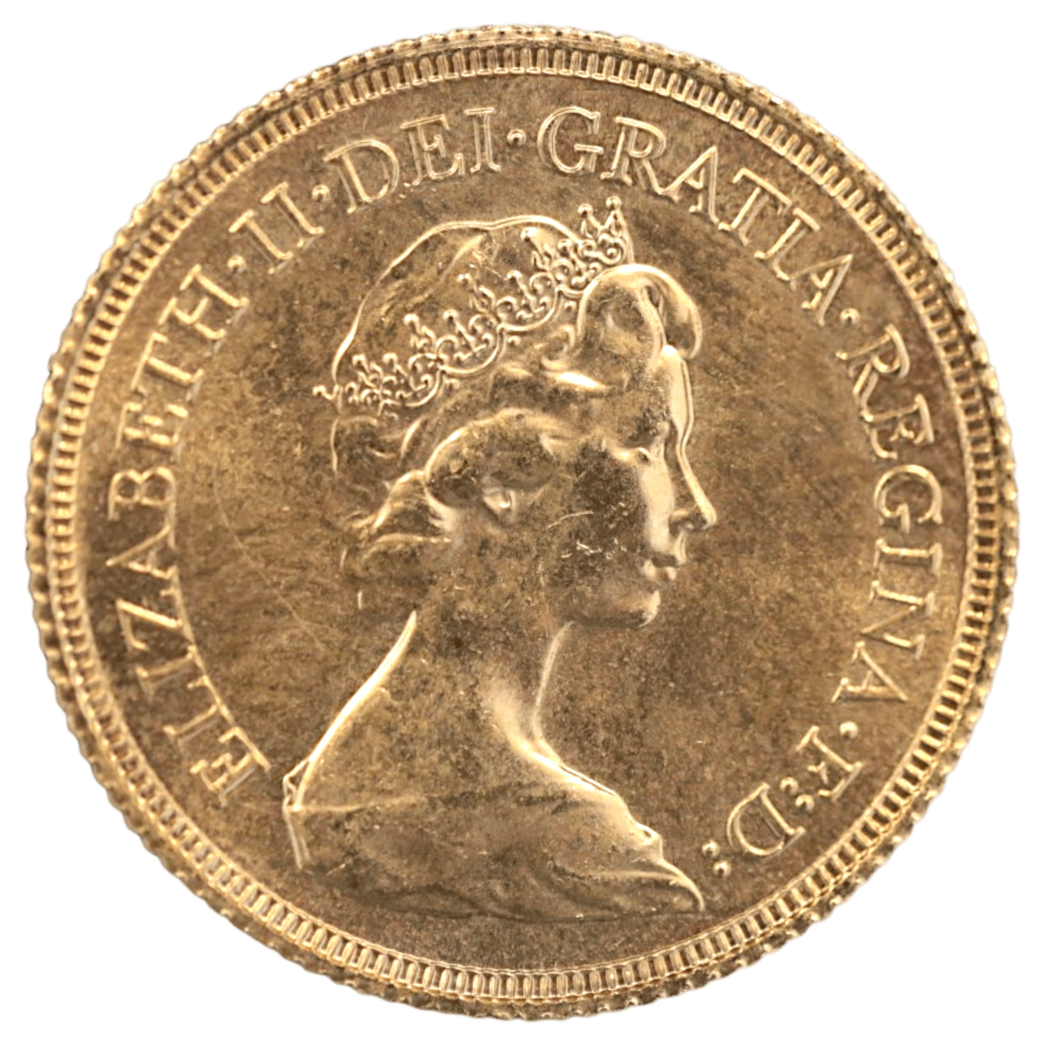 イギリス ソヴリン金貨 1982年 ロンドン鋳 エリザベス2世 第2肖像 - NJ BUYER'S MARKETPLACE