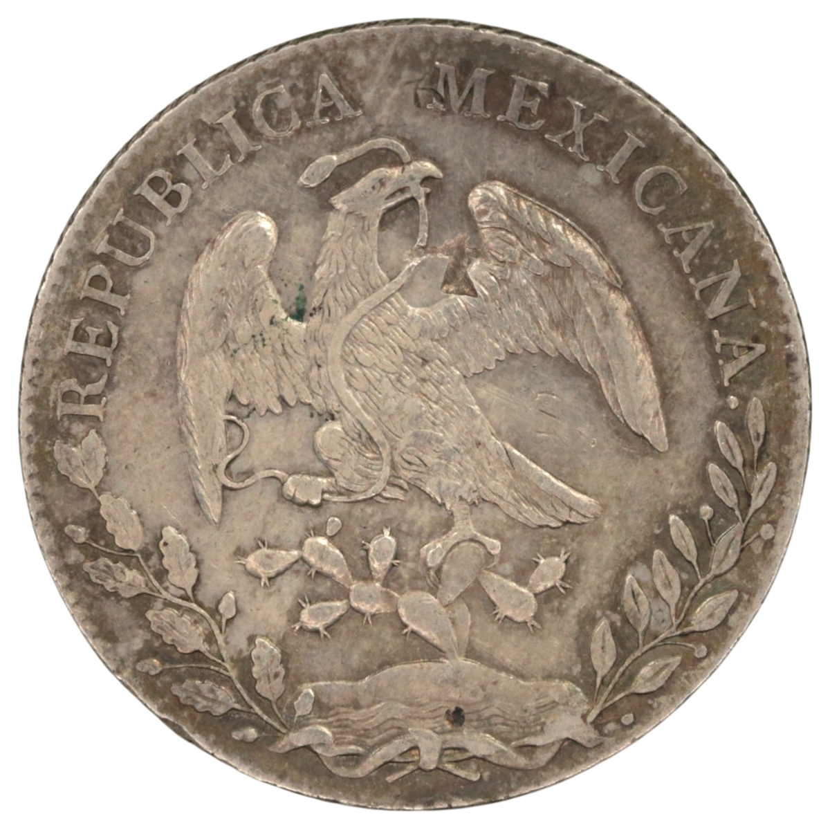 メキシコ 8レアル銀貨 1881年 リバティキャップ イーグル