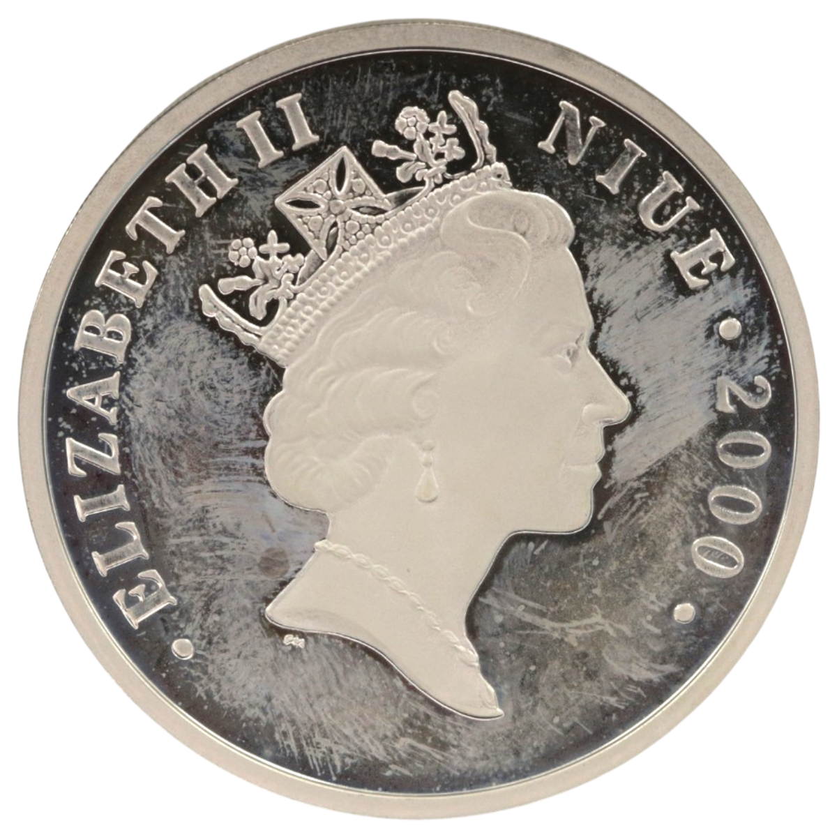 ニウエ 10ドル銀貨 2000年 ピーナッツ スヌーピー エリザベス2世