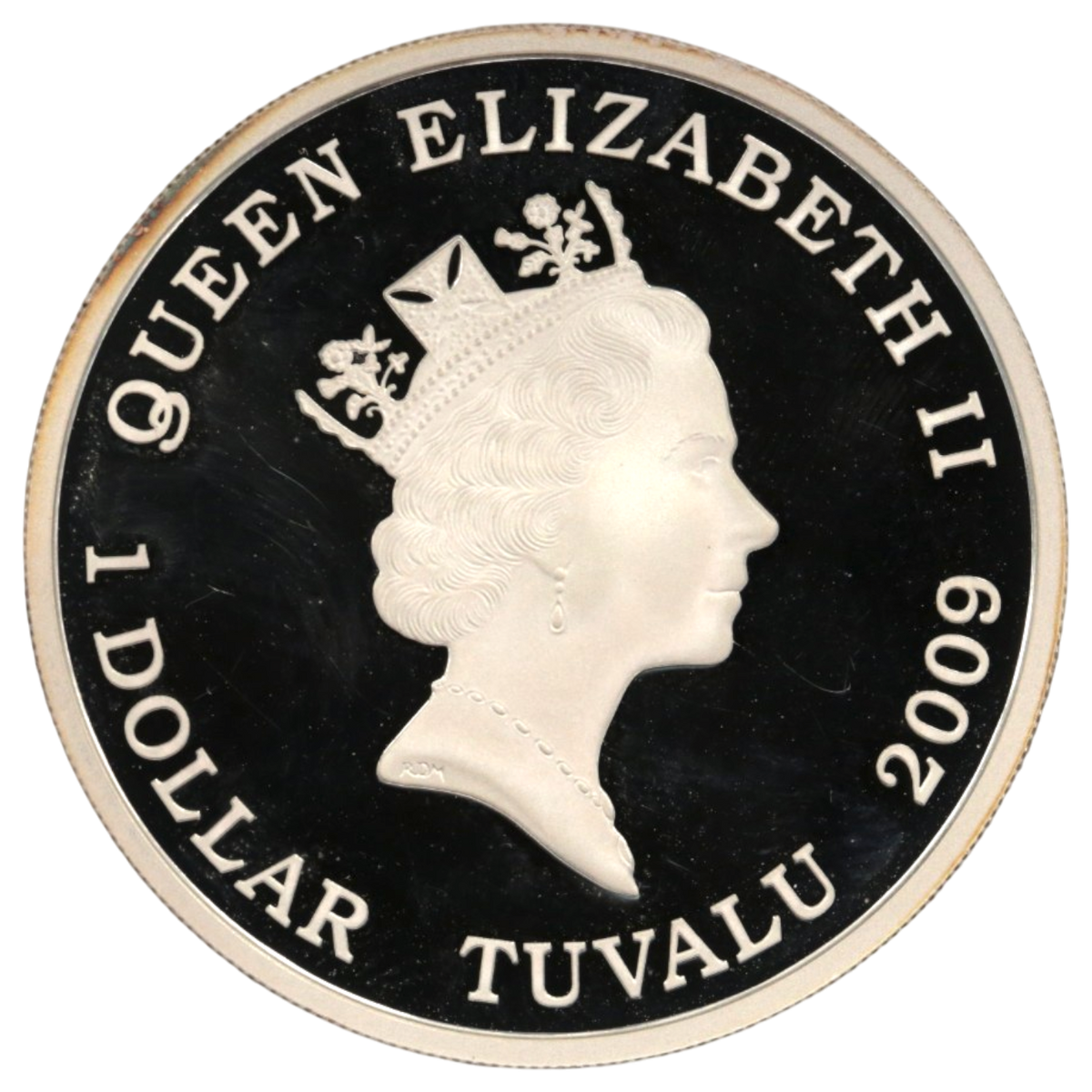 ツバル 1ドル銀貨 2009年 バービー エリザベス2世