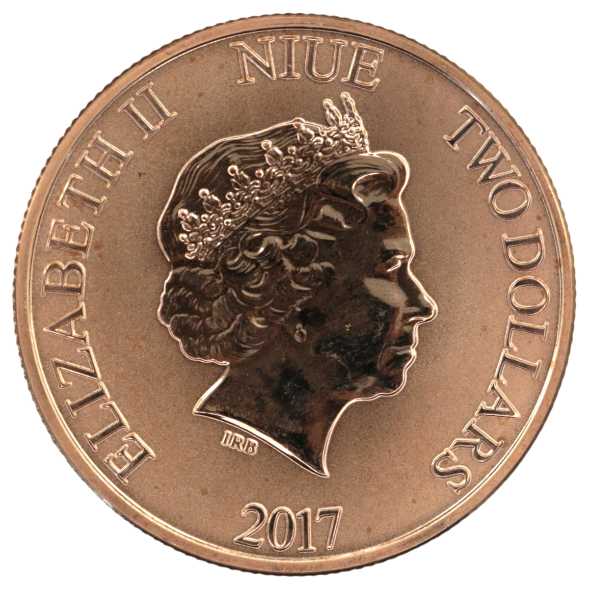 ニウエ 2ドル銀貨 2017年 ディズニー ミッキーマウス エリザベス2世