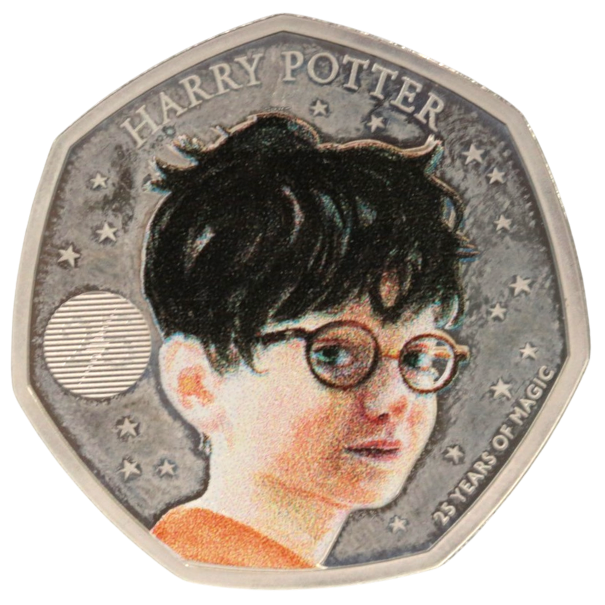 イギリス 50ペンス銀貨 2022年 ハリー・ポッター エリザベス2世