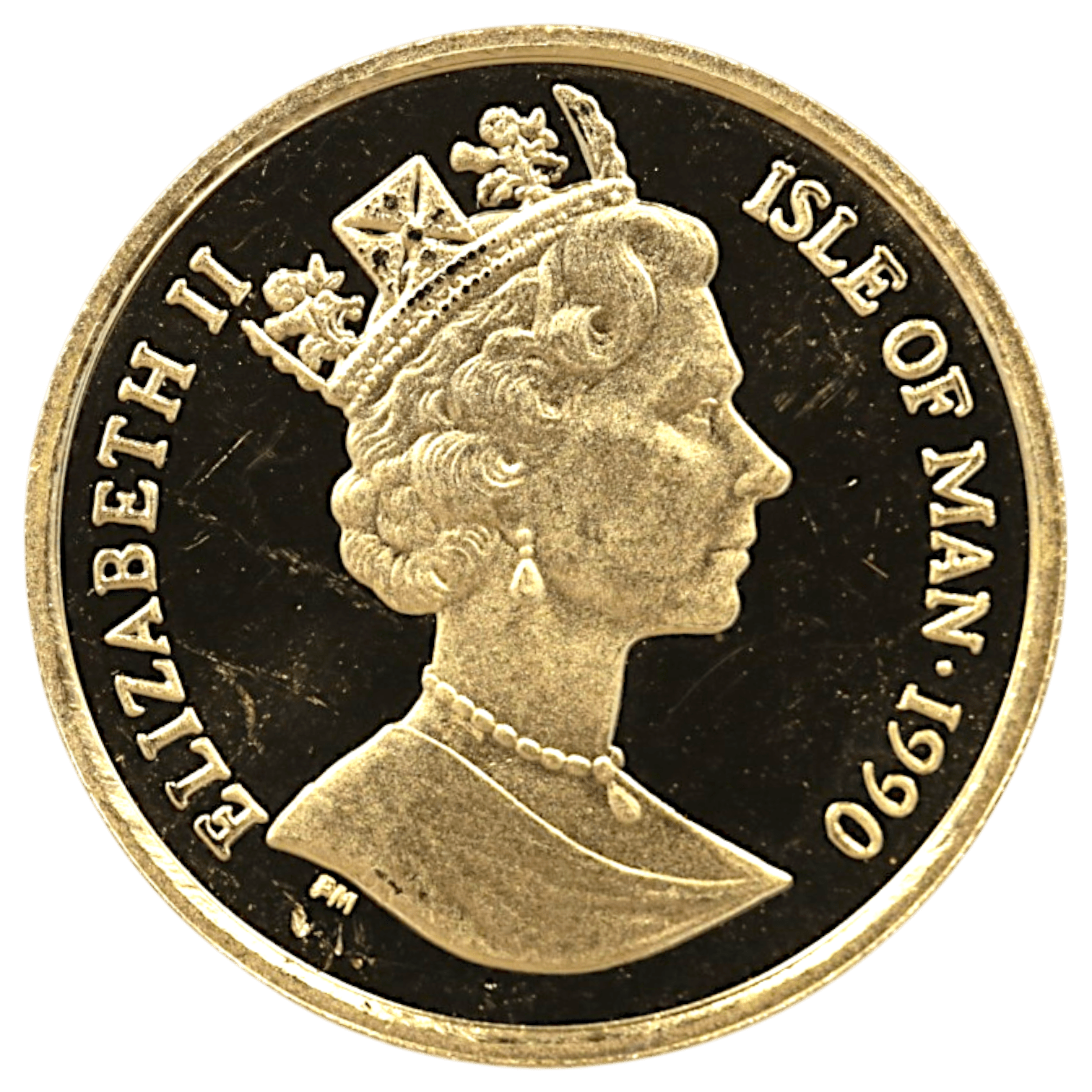 マン島 1/5クラウン金貨 1990年 ポブジョイ鋳 路地裏の猫 - NJ BUYER'S MARKETPLACE