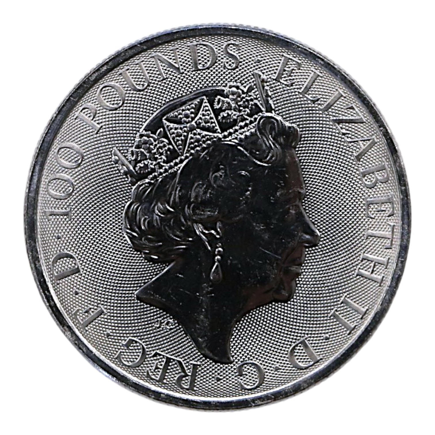 イギリス 100ポンドプラチナ貨 2021年 ロンドン鋳 クイーンズ・ビースト ライオン