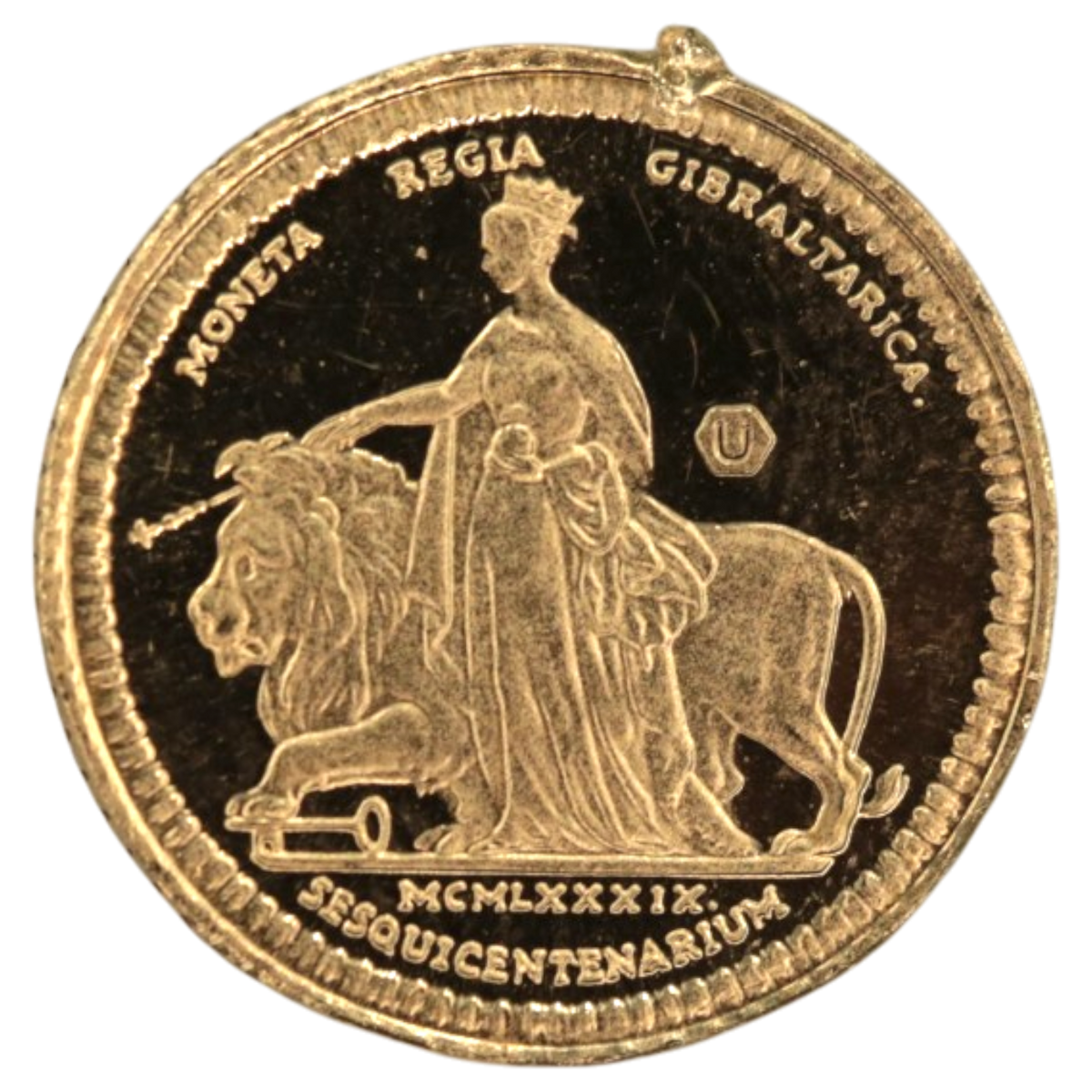 ジブラルタル ソブリン金貨 1989年 ウナとライオン エリザベス2世