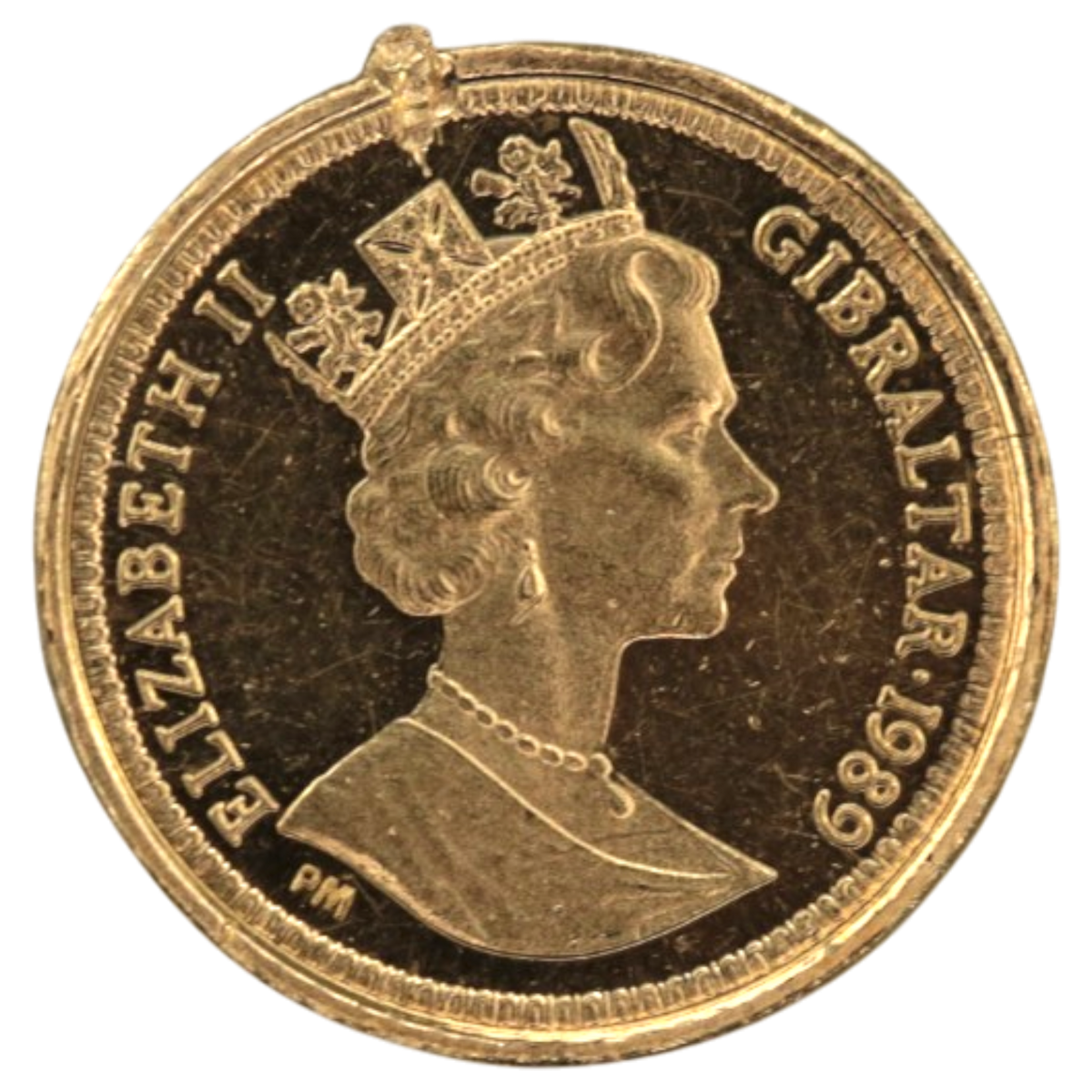 ジブラルタル ソブリン金貨 1989年 ウナとライオン エリザベス2世