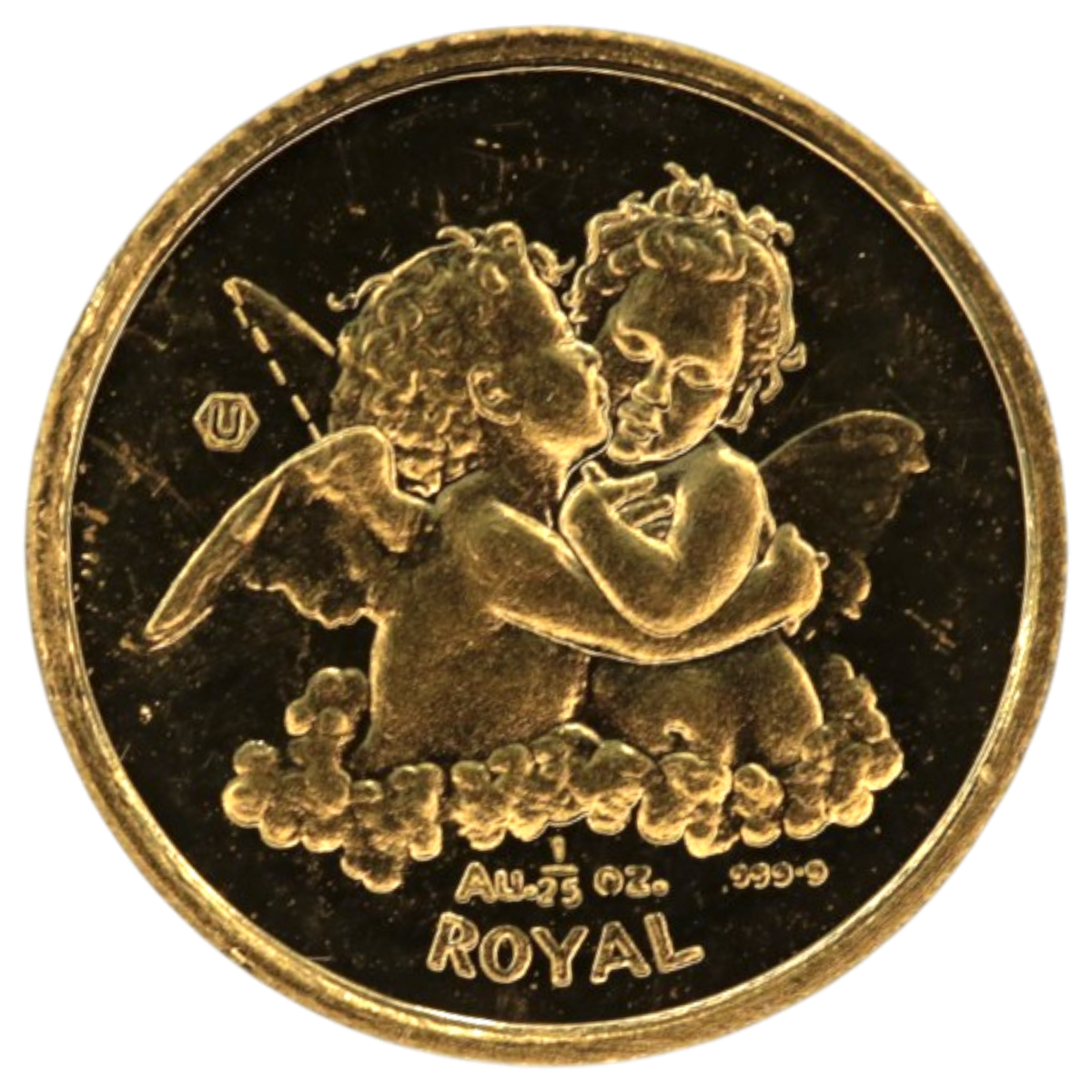 ジブラルタル 1/25ロイヤル金貨 1998年 エンジェル エリザベス2世