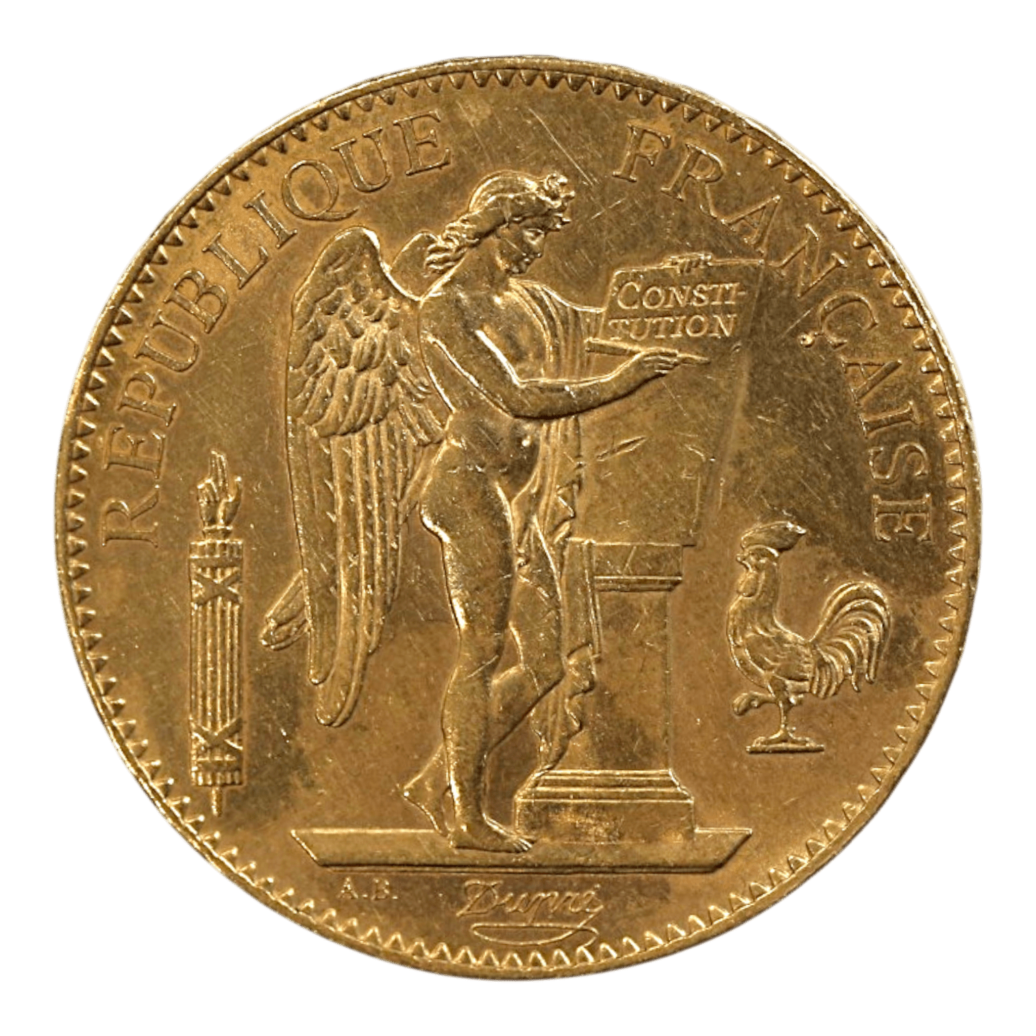 フランス 100フラン金貨 1911年 パリ鋳 法の天使 - NJ BUYER'S MARKETPLACE