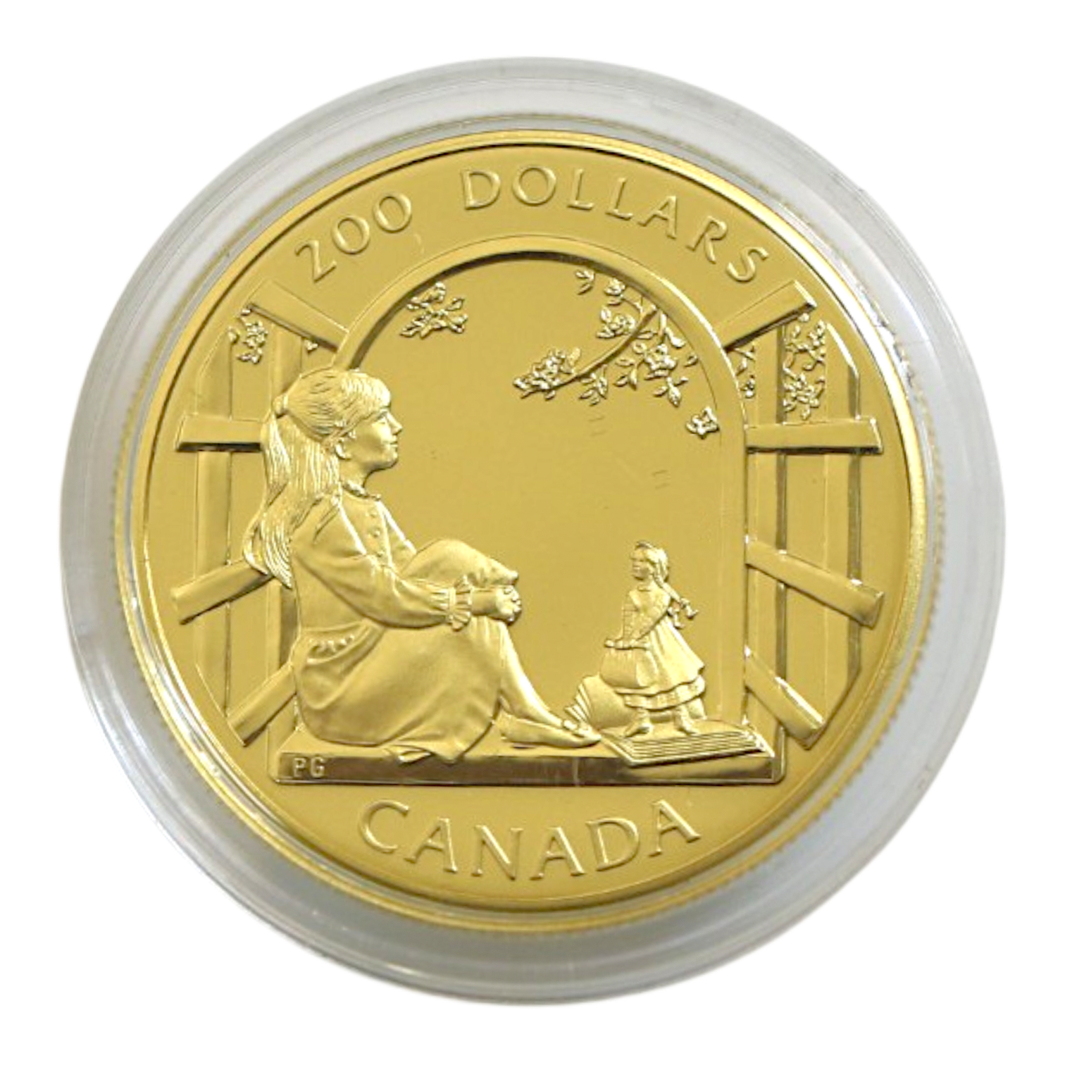 カナダ 200ドル金貨 1994年 オタワ鋳 赤毛のアン