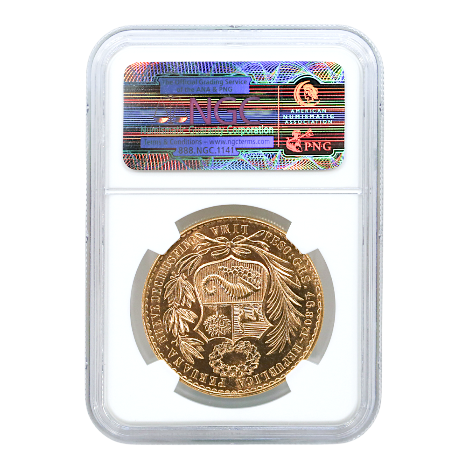 ペルー 100ソル金貨 1962年 リマ鋳 リバティ NGC MS64 - NJ BUYER'S MARKETPLACE
