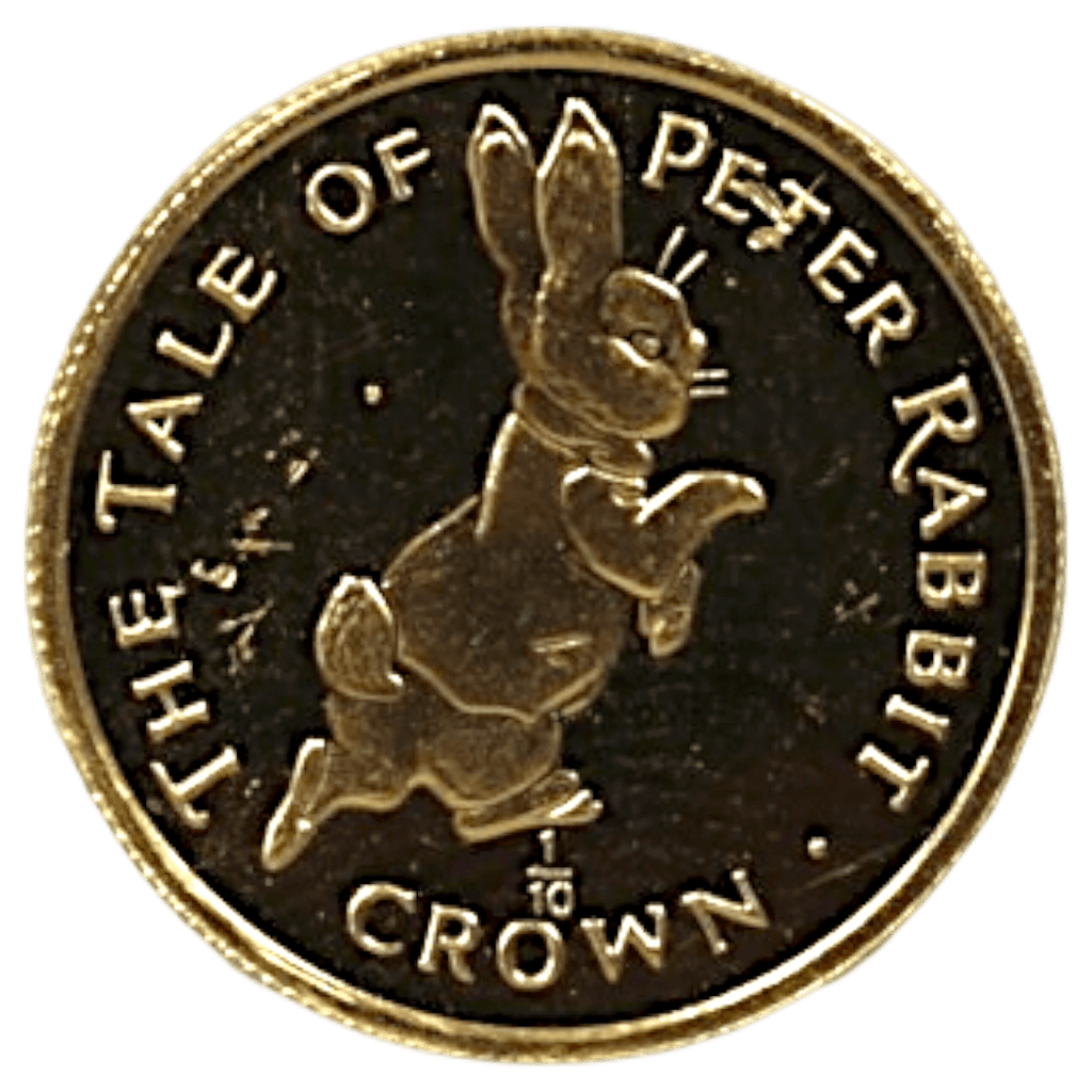 ジブラルタル 1/10クラウン金貨 1995年 ポブジョイ鋳 ピーターラビット