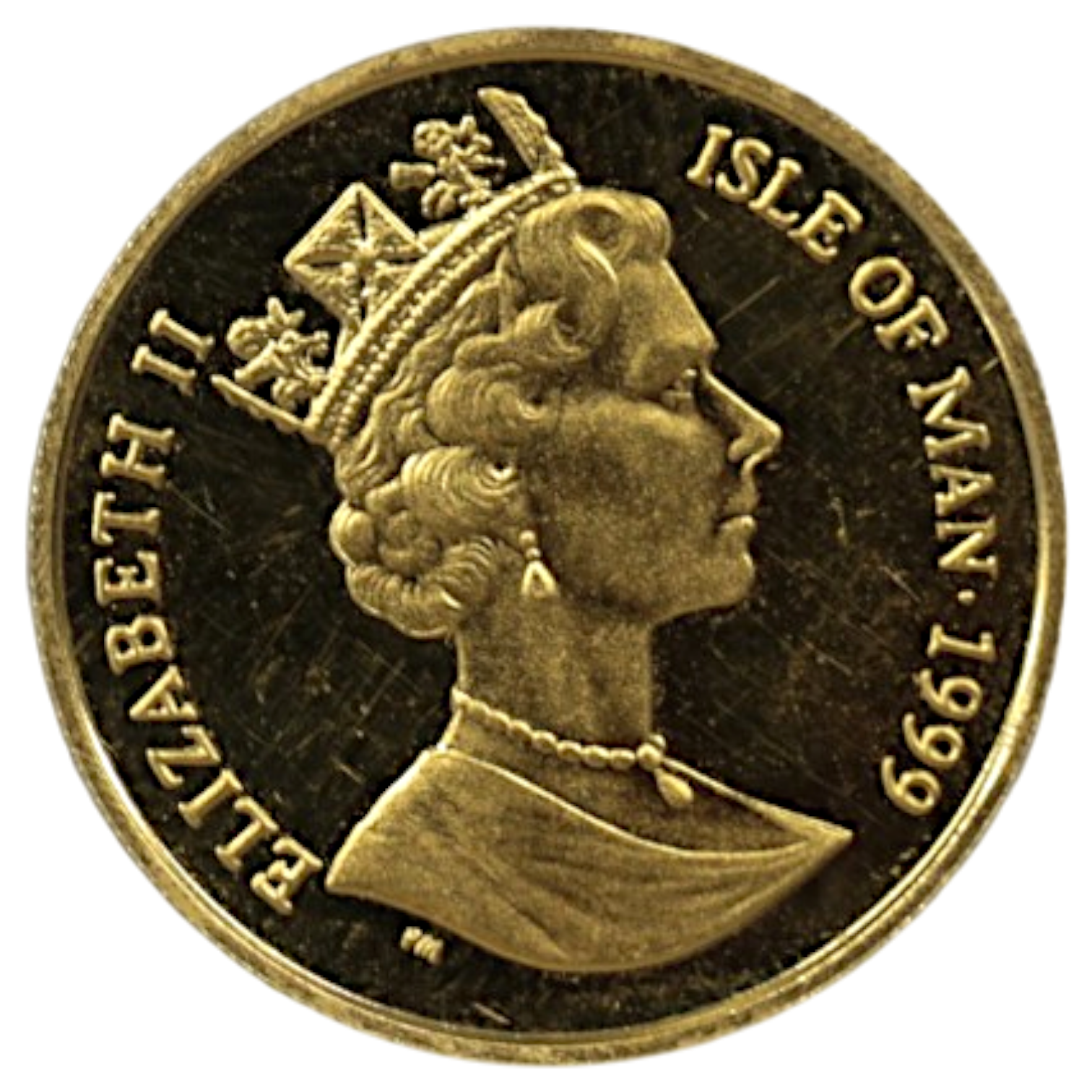 マン島 1/5クラウン金貨 1999年 ポブジョイ鋳 ブリティッシュショートヘア