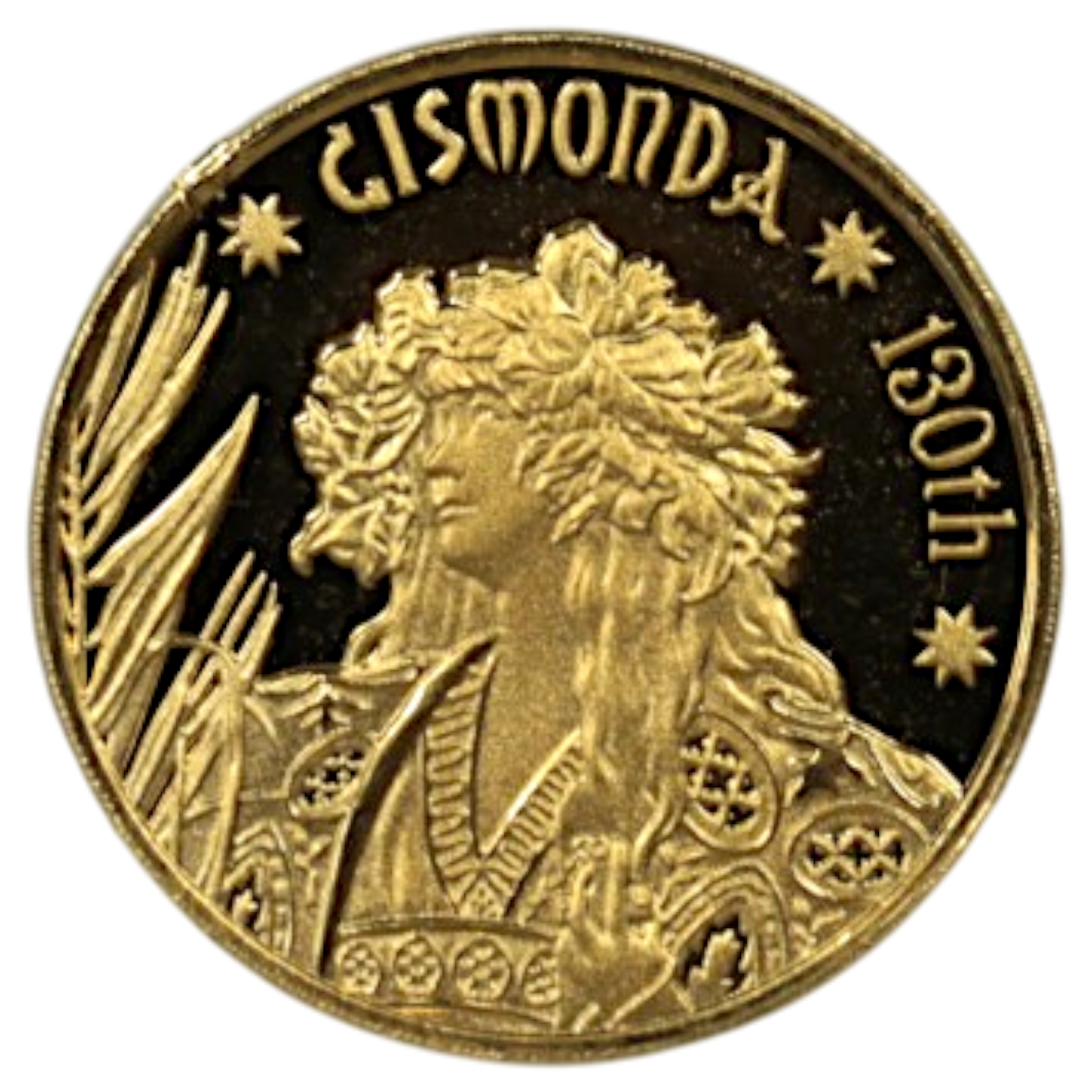 アルフォンス・ミュシャ 1/10oz金メダル 2024年 ミュシャ財団130周年