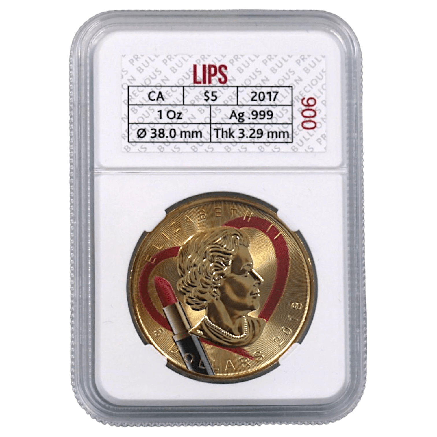 カナダ 5ドル銀貨 2017年 メープルリーフ リップス - NJ BUYER'S MARKETPLACE