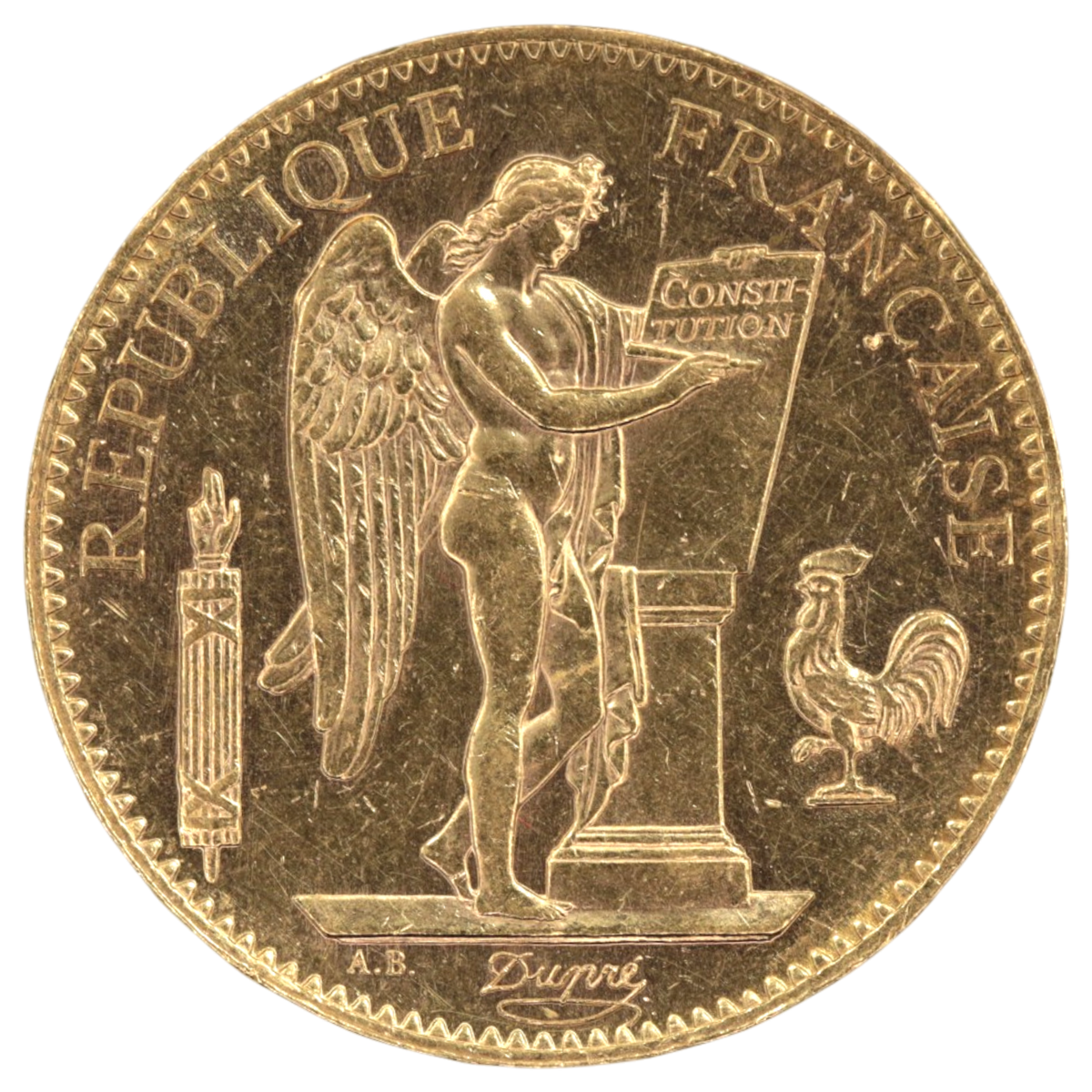 フランス 100フラン金貨 1905年 パリ鋳 法の天使