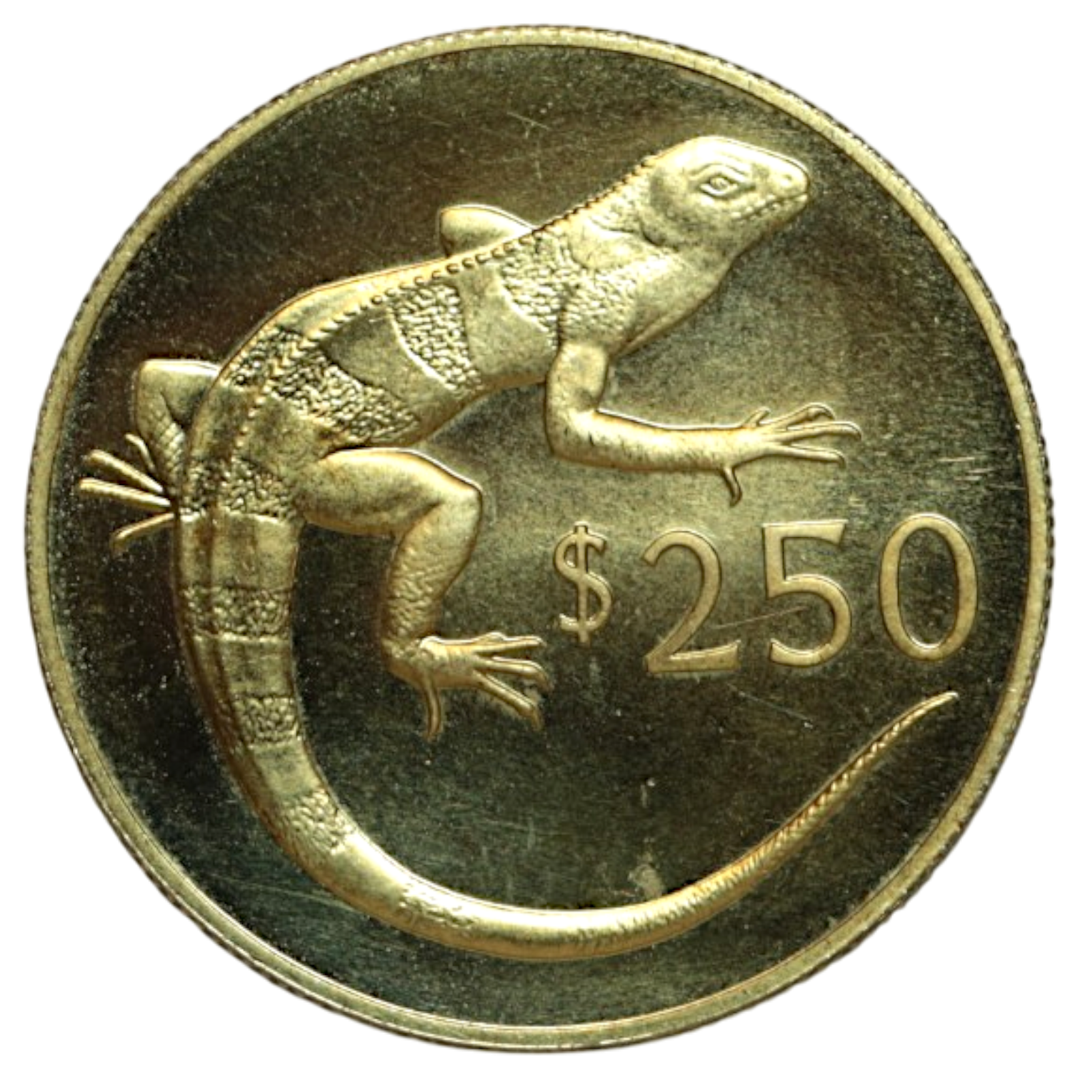 フィジー 250ドル金貨 1978年 ロンドン鋳 イグアナ World Wildlife Fund 15周年記念