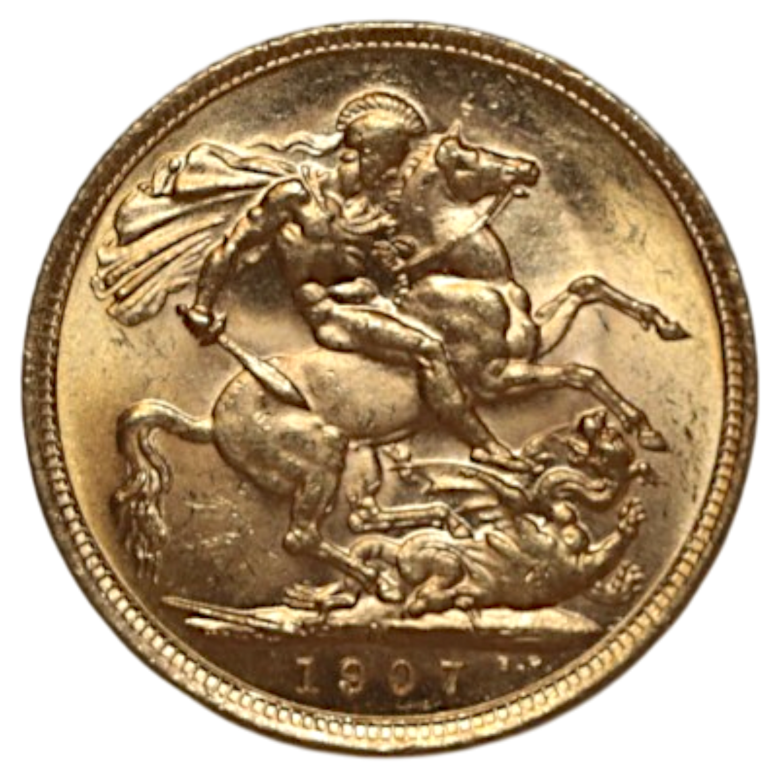 オーストラリア ソヴリン金貨 1907年 メルボルン鋳 エドワード7世