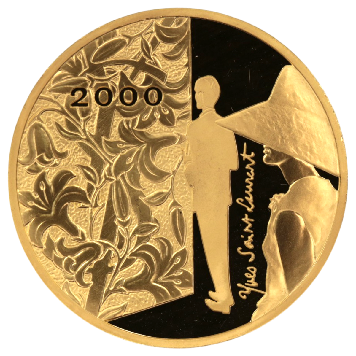 フランス 10フラン金貨 2000年 パリ鋳 イヴ・サンローラン