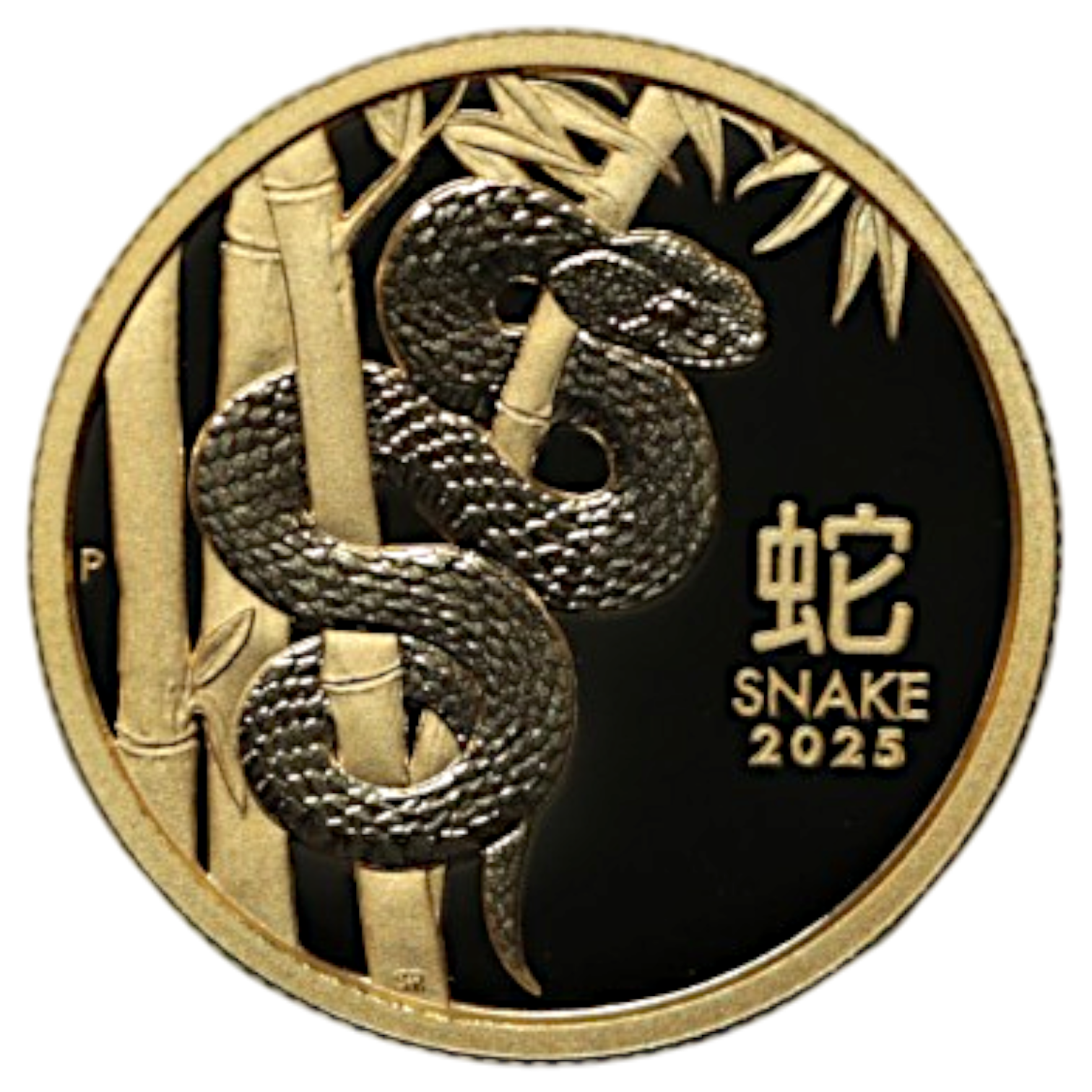 オーストラリア 25ドル金貨 2025年 パース鋳 干支 蛇 チャールズ3世