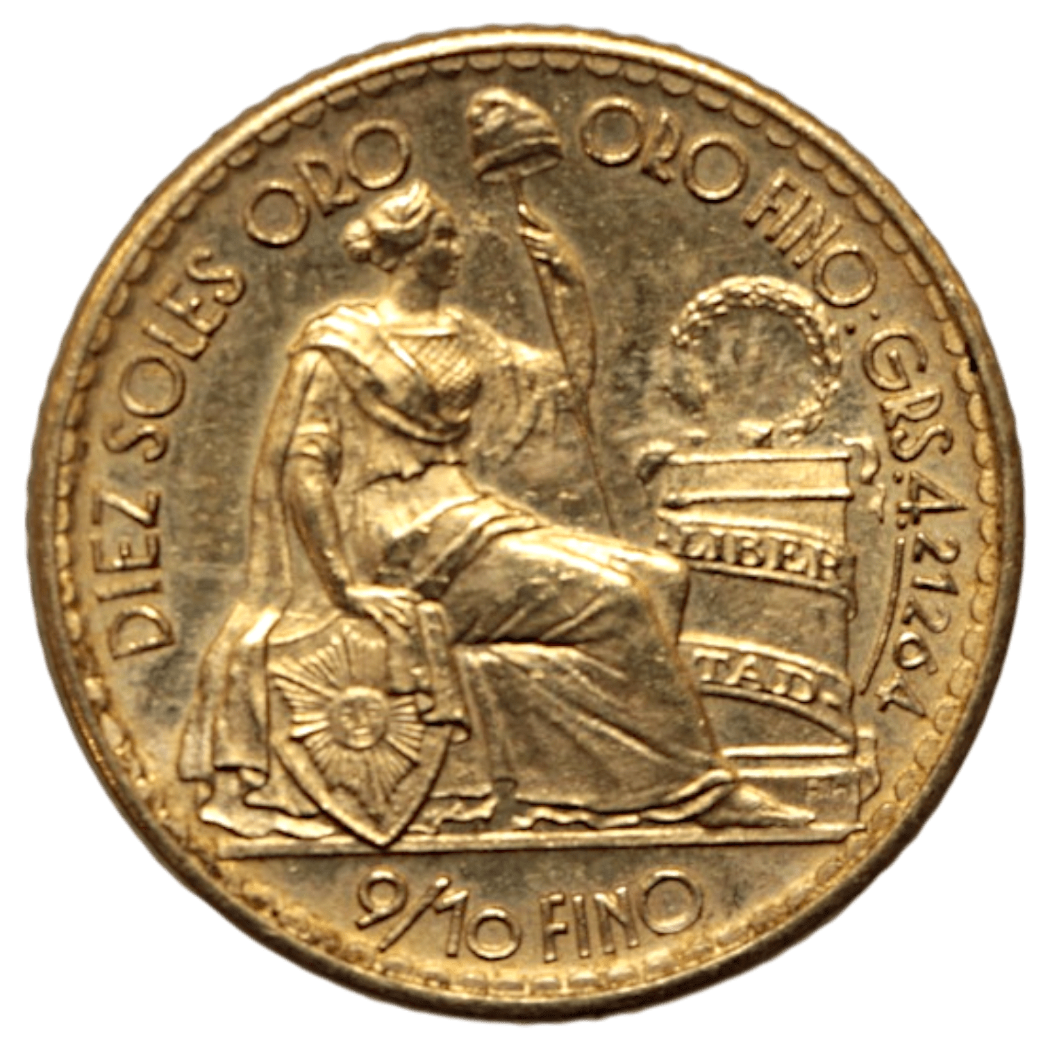 ペルー 10ソル金貨 1965年 リマ鋳 リバティ - NJ BUYER'S MARKETPLACE