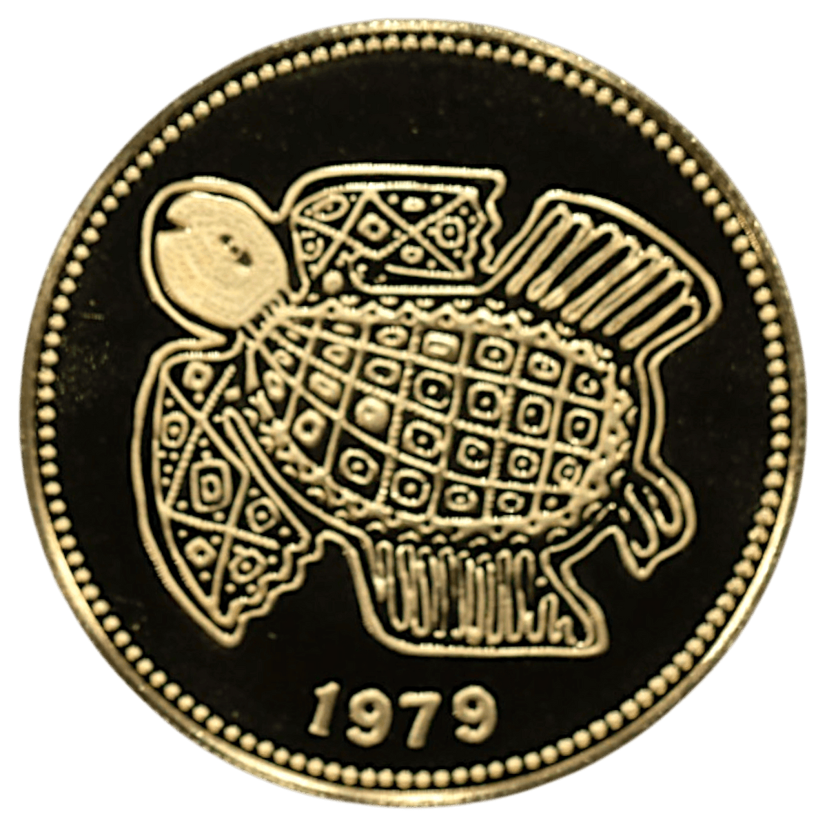 パナマ 100バルボア金貨 1979年 フランクリンミント鋳 ウミガメ - NJ BUYER'S MARKETPLACE