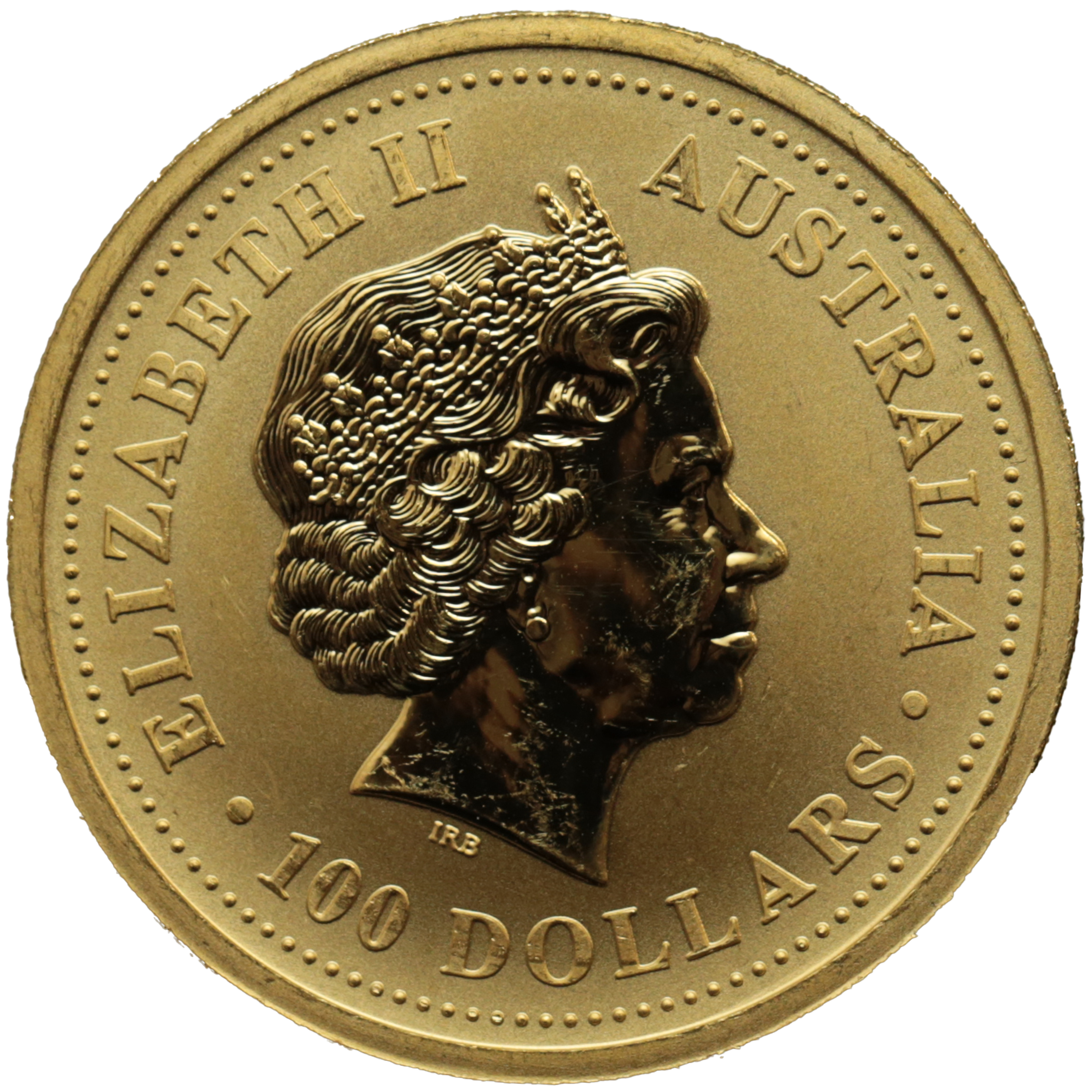 オーストラリア 100ドル金貨 2002年 パース鋳 干支 午年