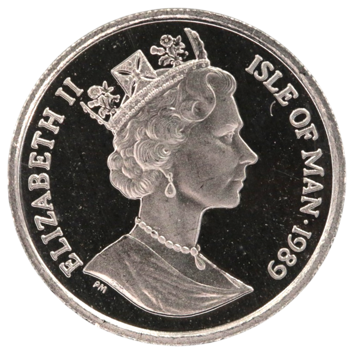 マン島 1/5クラウンラチナ貨 1989年 ペルシア