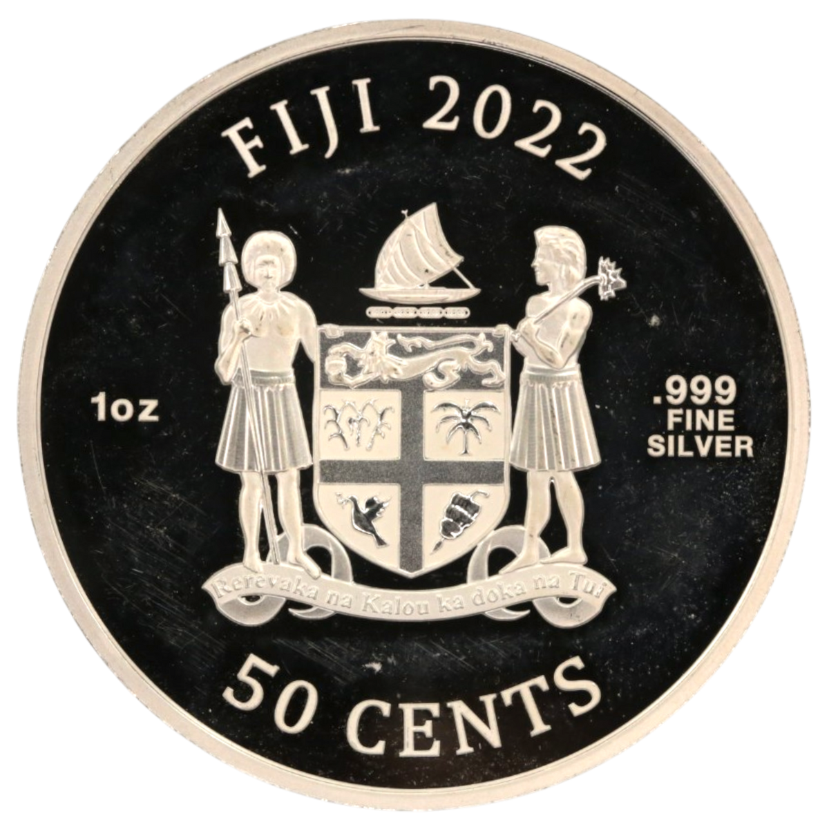 フィジー 50セント銀貨 2022年 キャット