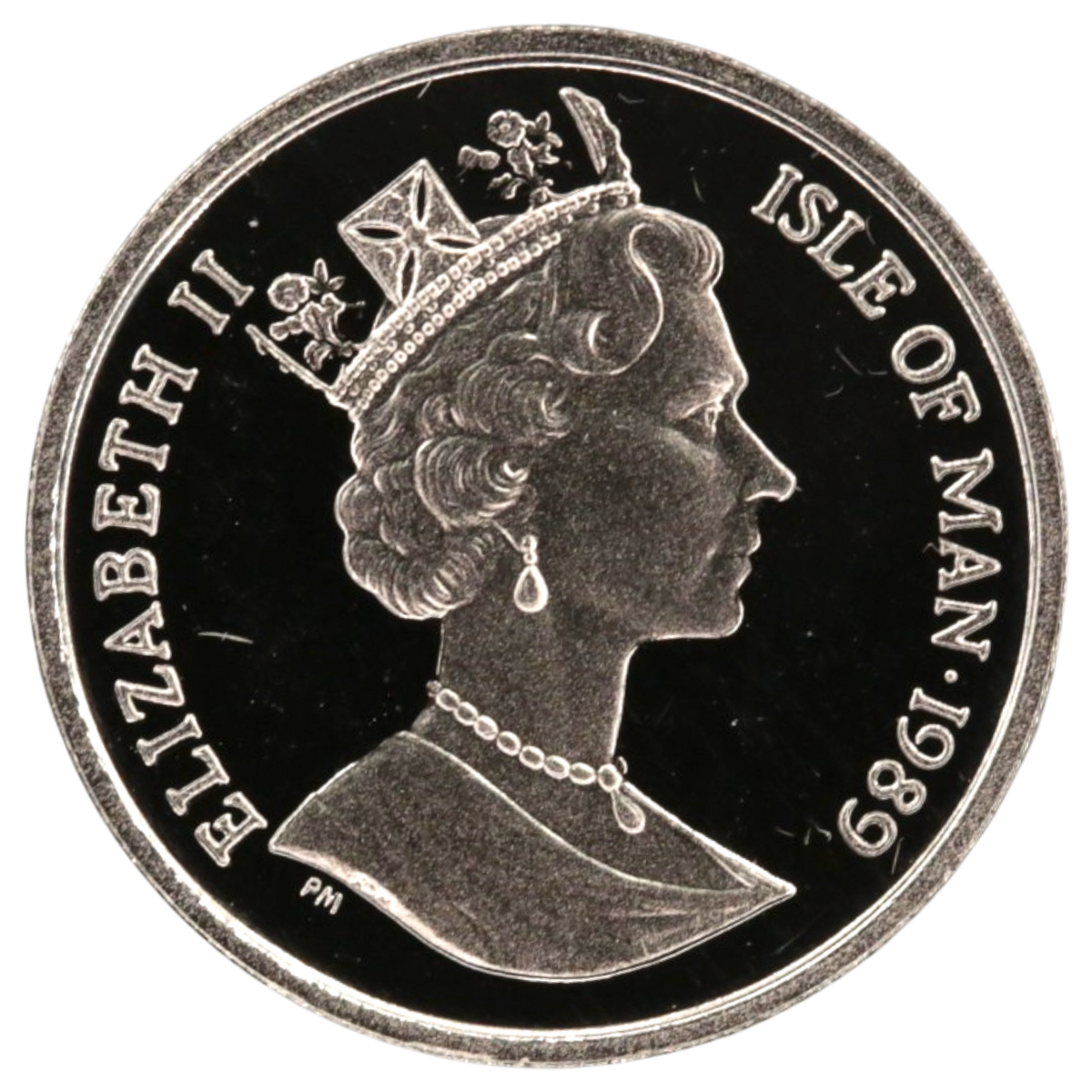 マン島 1/5クラウンプラチナ貨 1989年 ペルシア