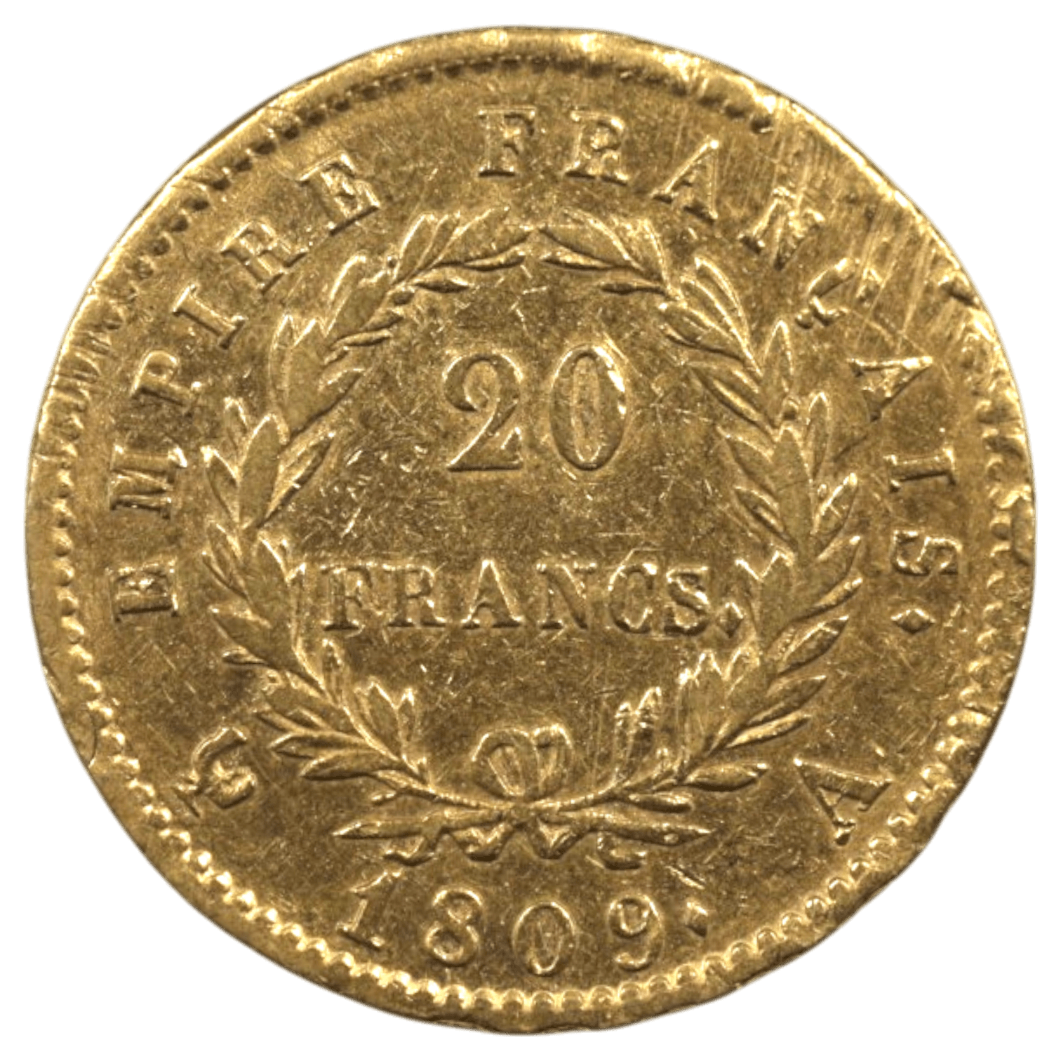 【大特価】フランス 20フラン金貨 1809年 パリ鋳 ナポレオン1世 有冠 - NJ BUYER'S MARKETPLACE
