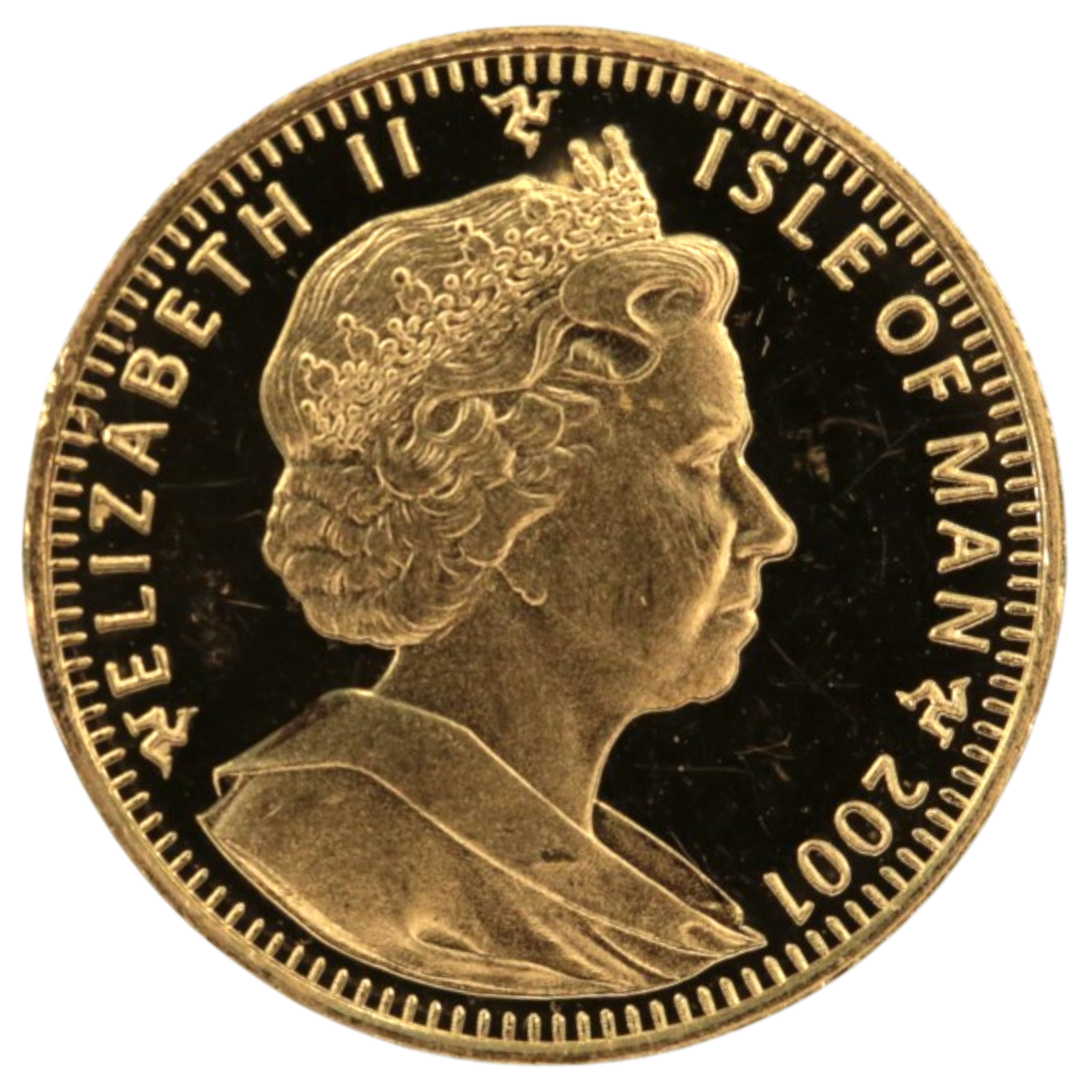 マン島 1/10クラウン金貨 2001年 ソマリ