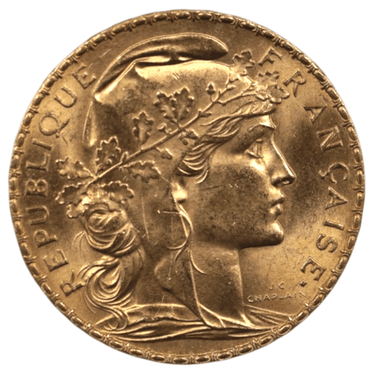 【大特価】フランス 20フラン金貨 1913年 パリ鋳 マリアンヌ ルースター - NJ BUYER'S MARKETPLACE